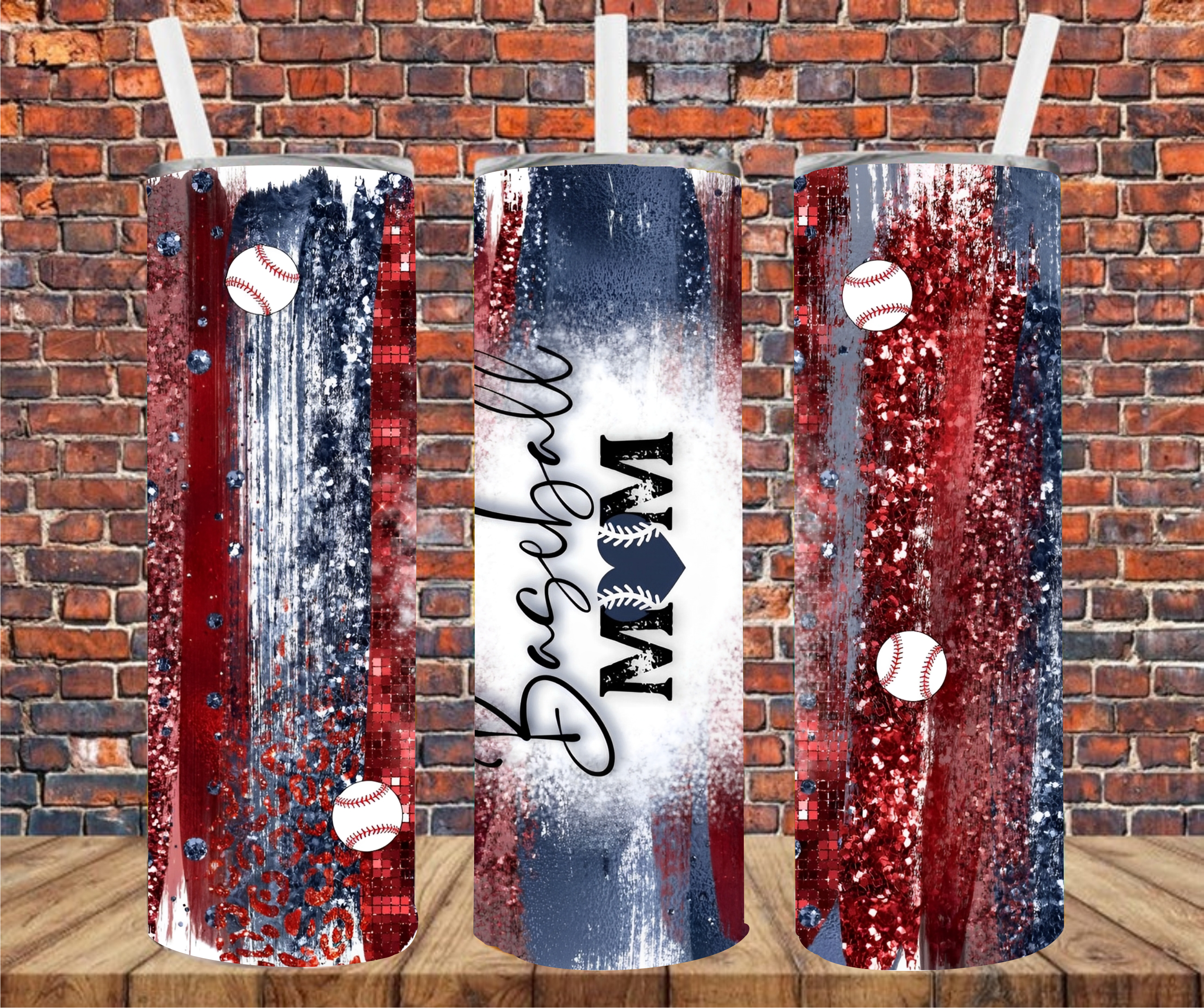 Baseball Mom - Tumbler Wrap - Sublimation Transfer