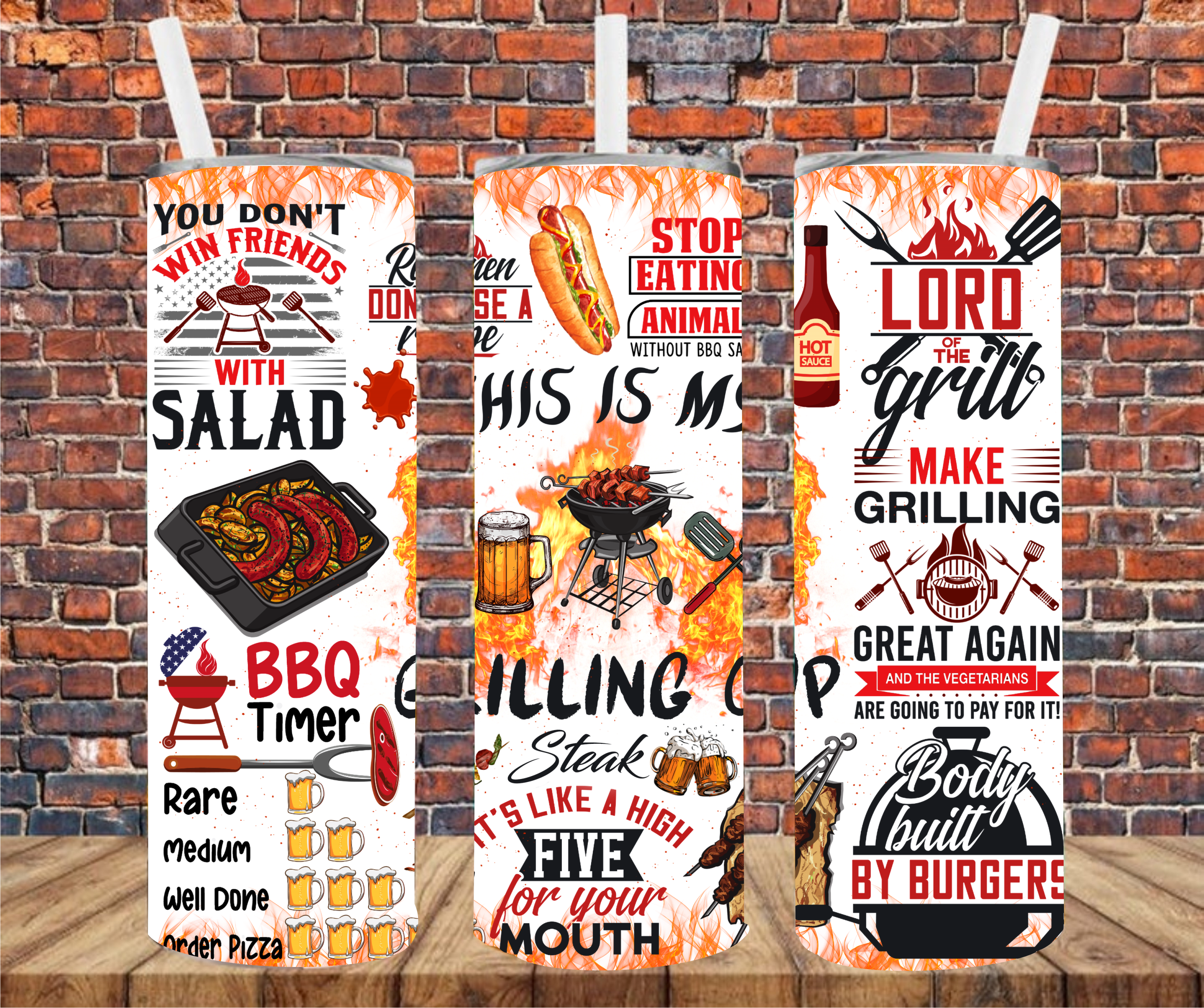 This Is My Grilling Cup - Tumbler Wrap - Sublimation Transfers