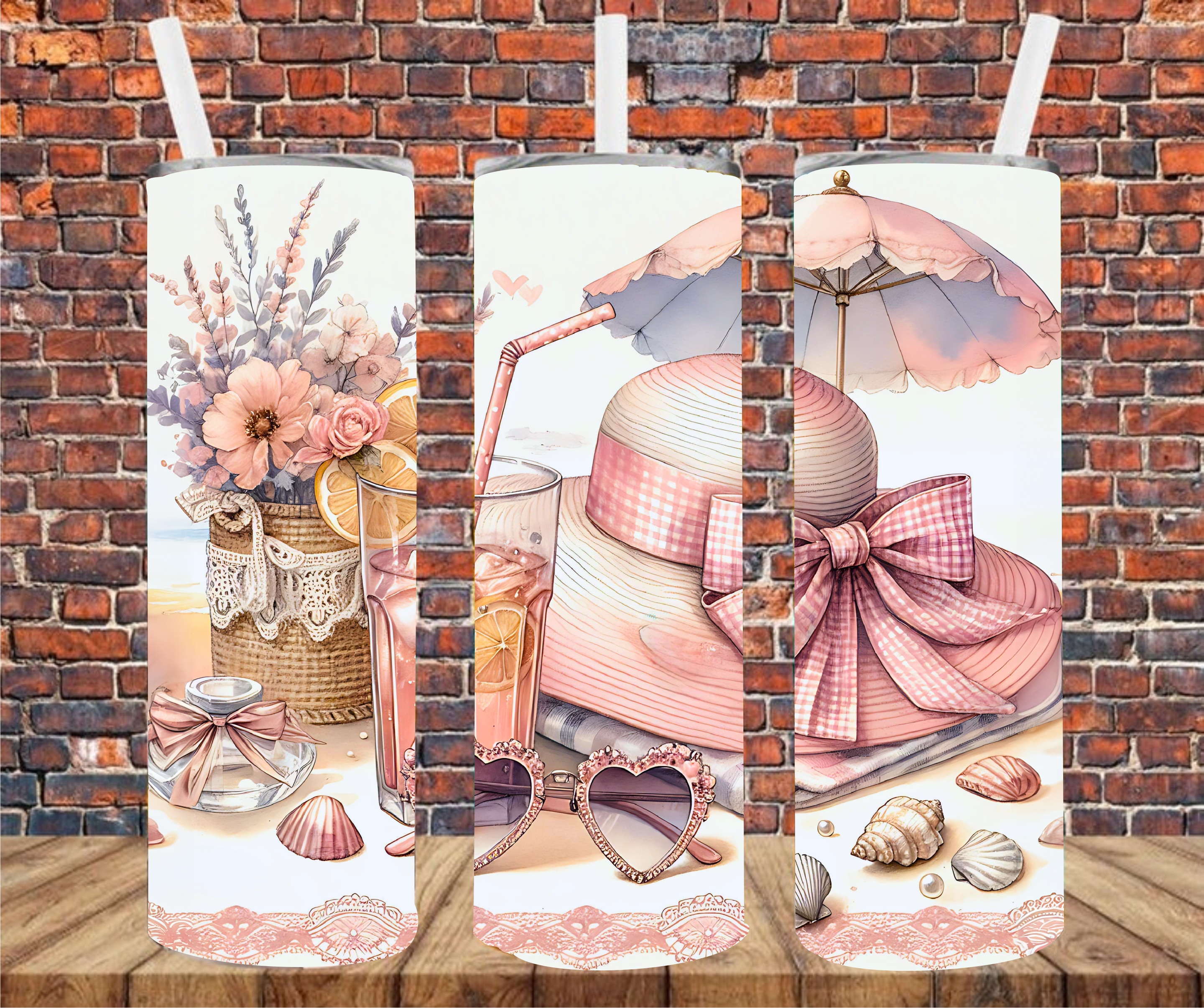 Beach Life - Tumbler Wrap - Sublimation Transfers