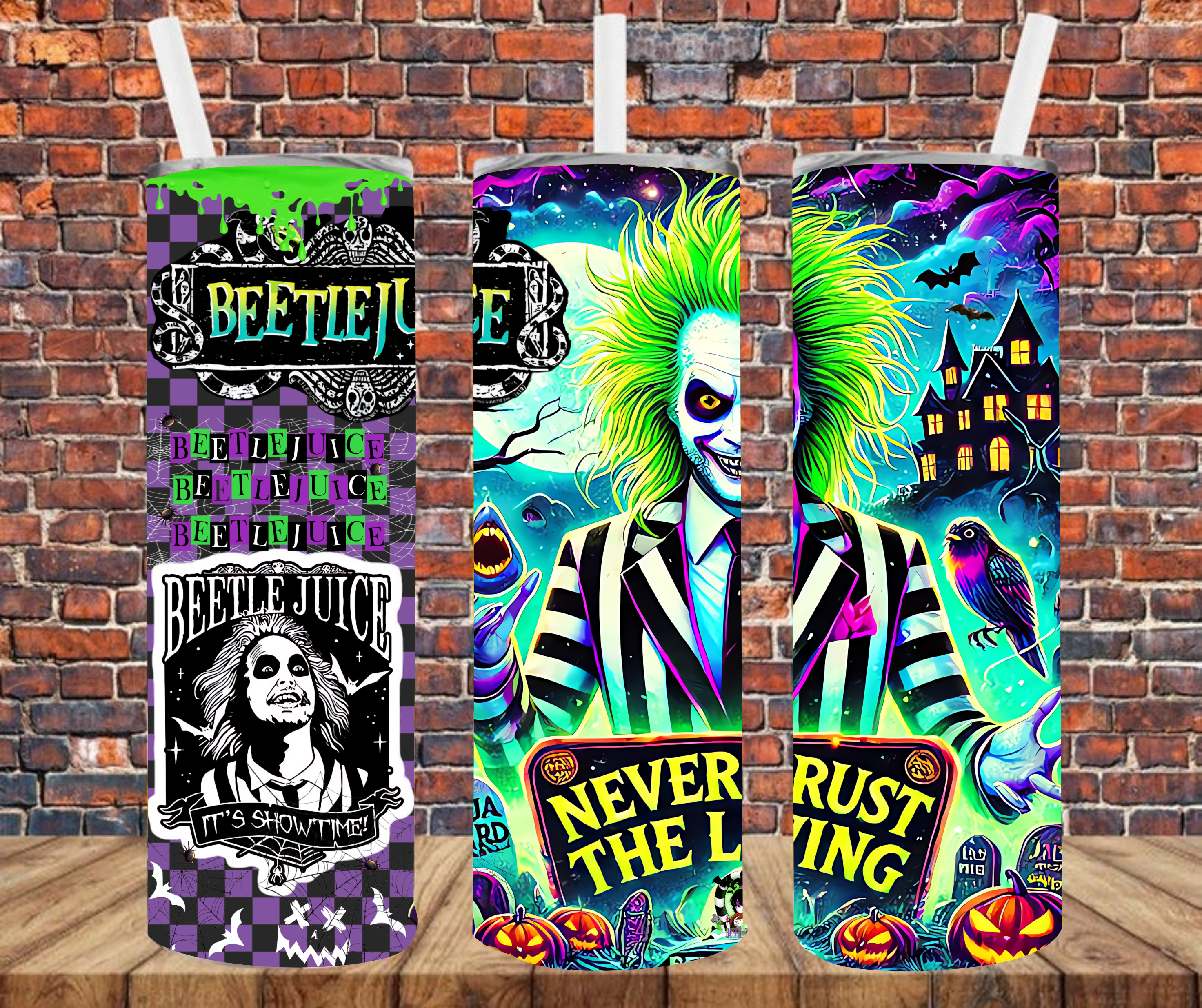 Spooky Character - Tumbler Wrap - vinyl Transfers