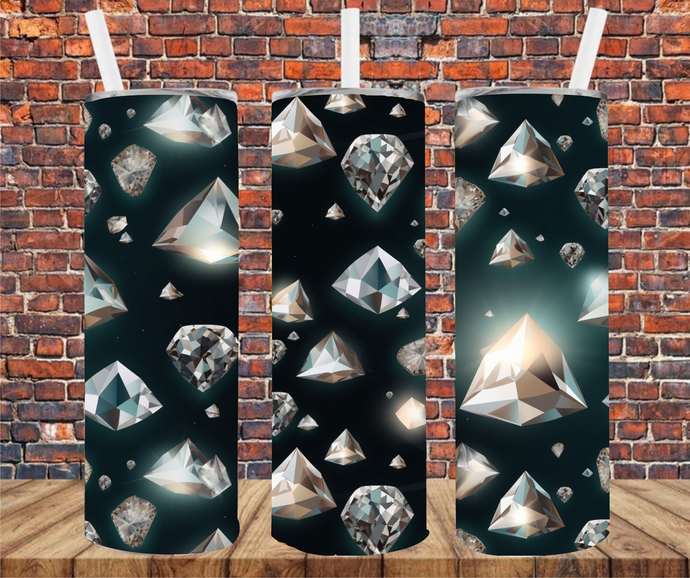 Diamonds - Tumbler Wrap - Sublimation Transfers