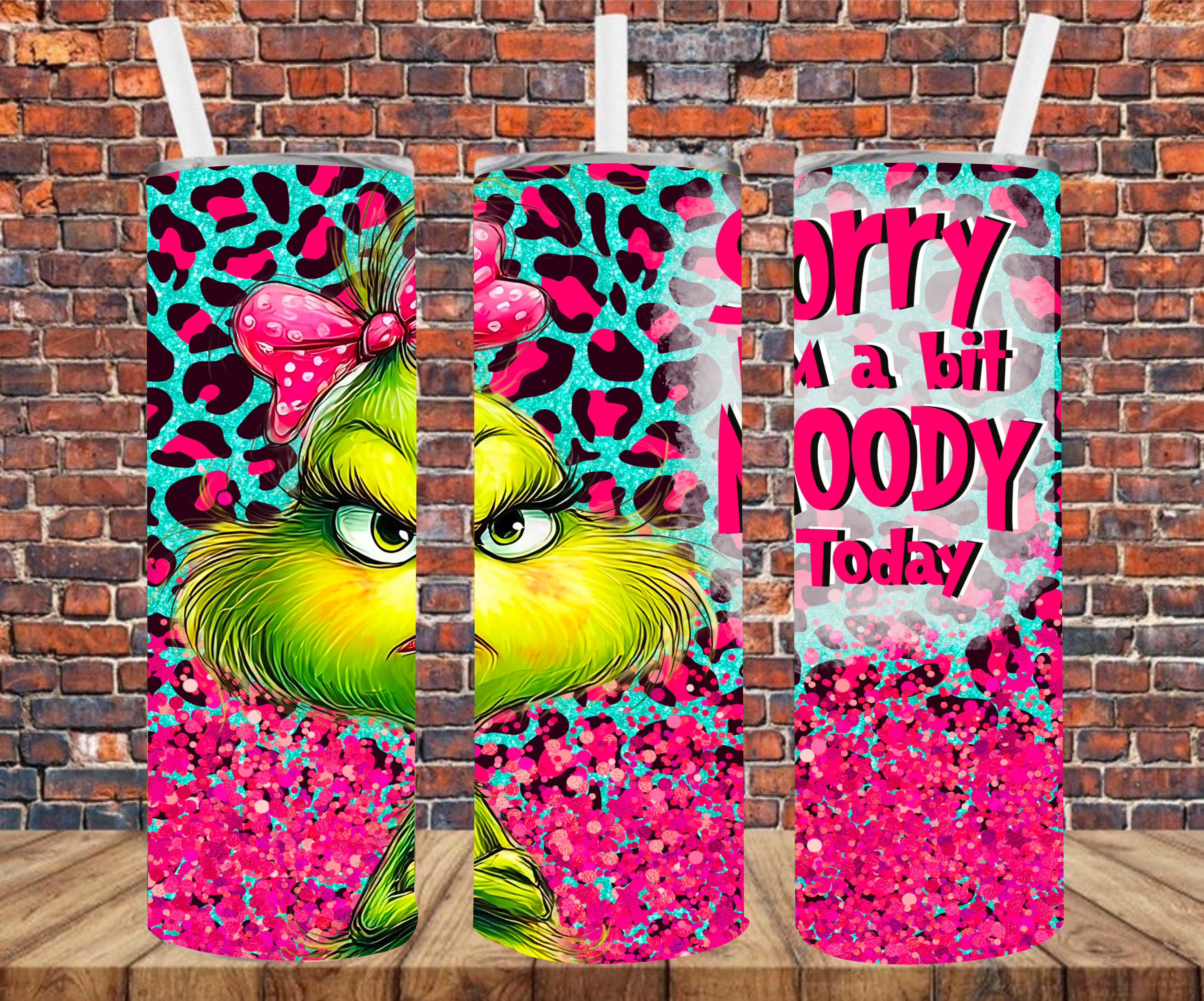 Sorry I'm A Bit Moody Today - Tumbler Wrap - Sublimation Transfer