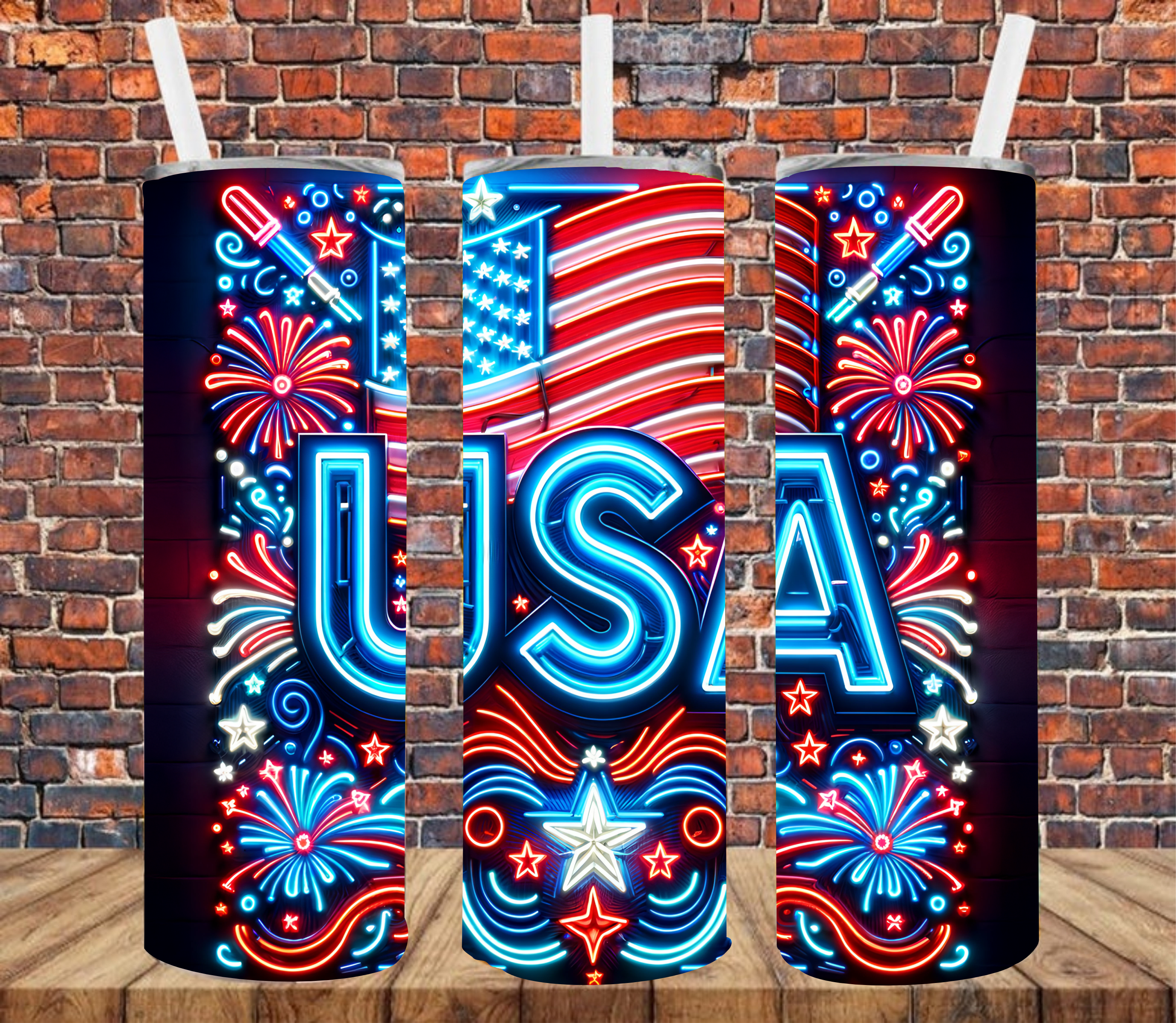 USA - Tumbler Wrap - Sublimation Transfer