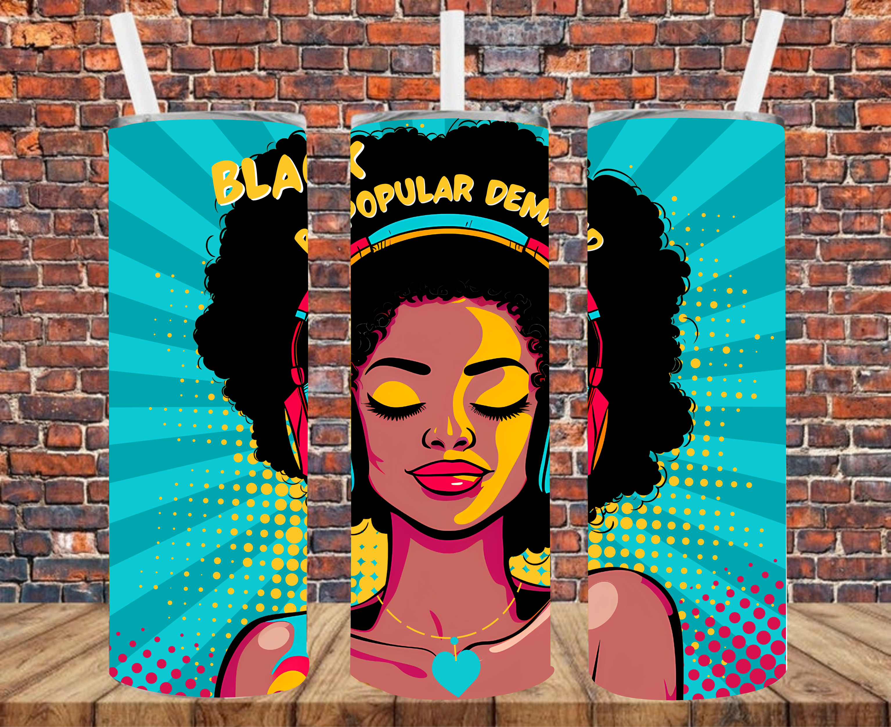 Black By Popular Demand - Tumbler Wrap - Sublimation Transfers