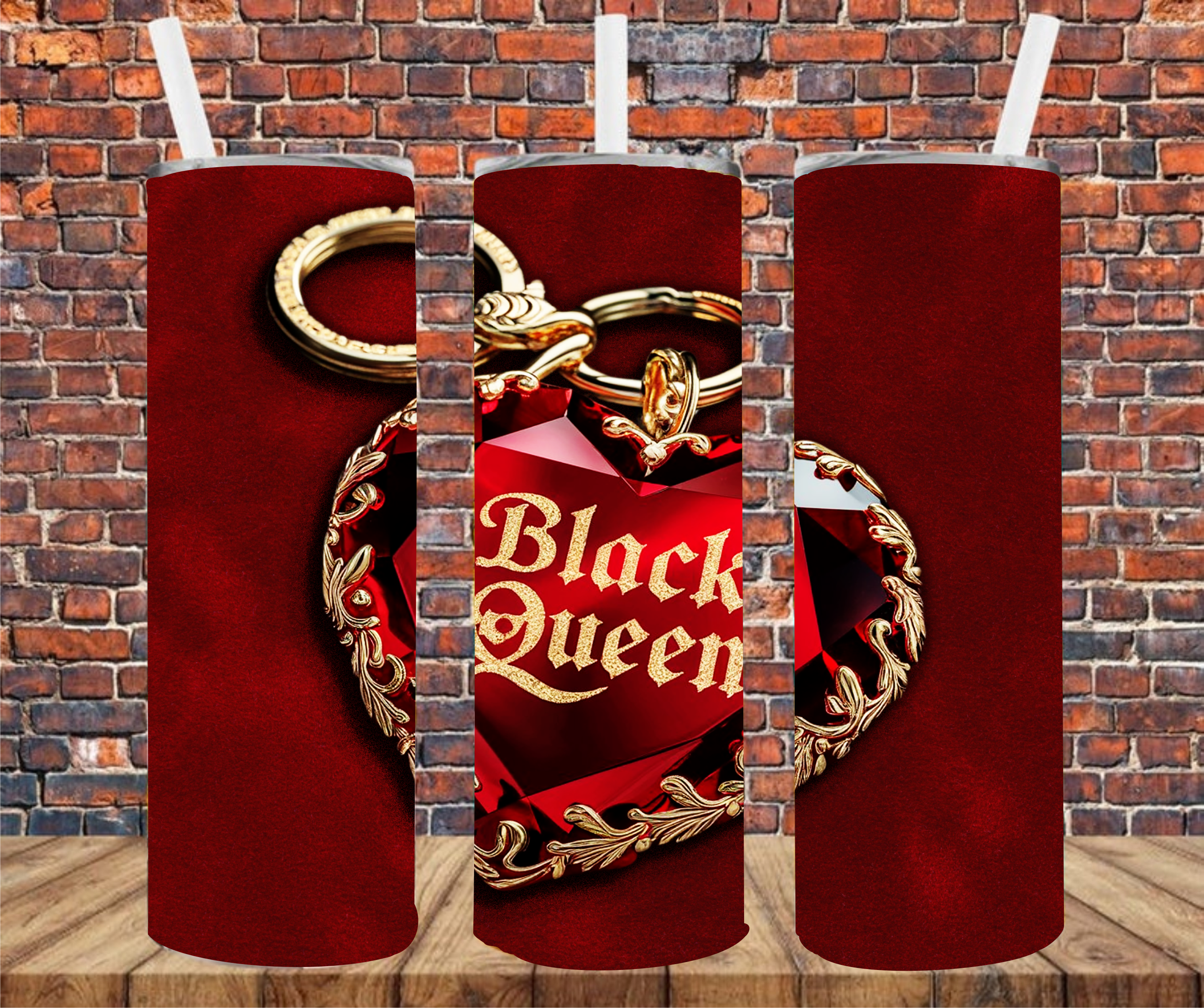 Black Queen - Tumbler Wrap - Sublimation Transfer