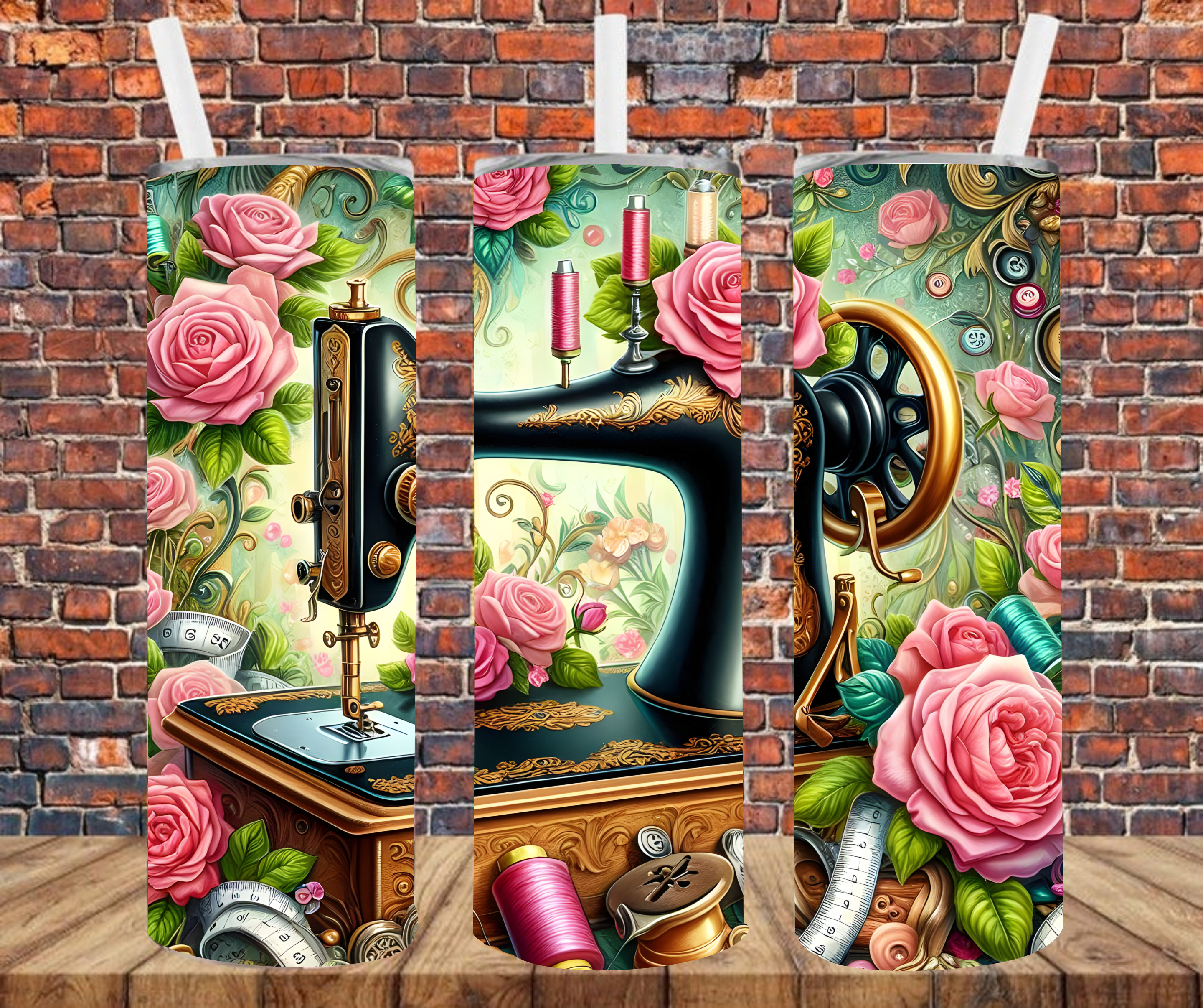 Sewing Machine - Tumbler Wrap - Sublimation Transfer