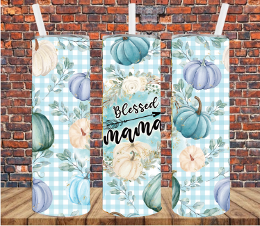 Blessed Mama - Tumbler Wrap - Sublimation Transfer