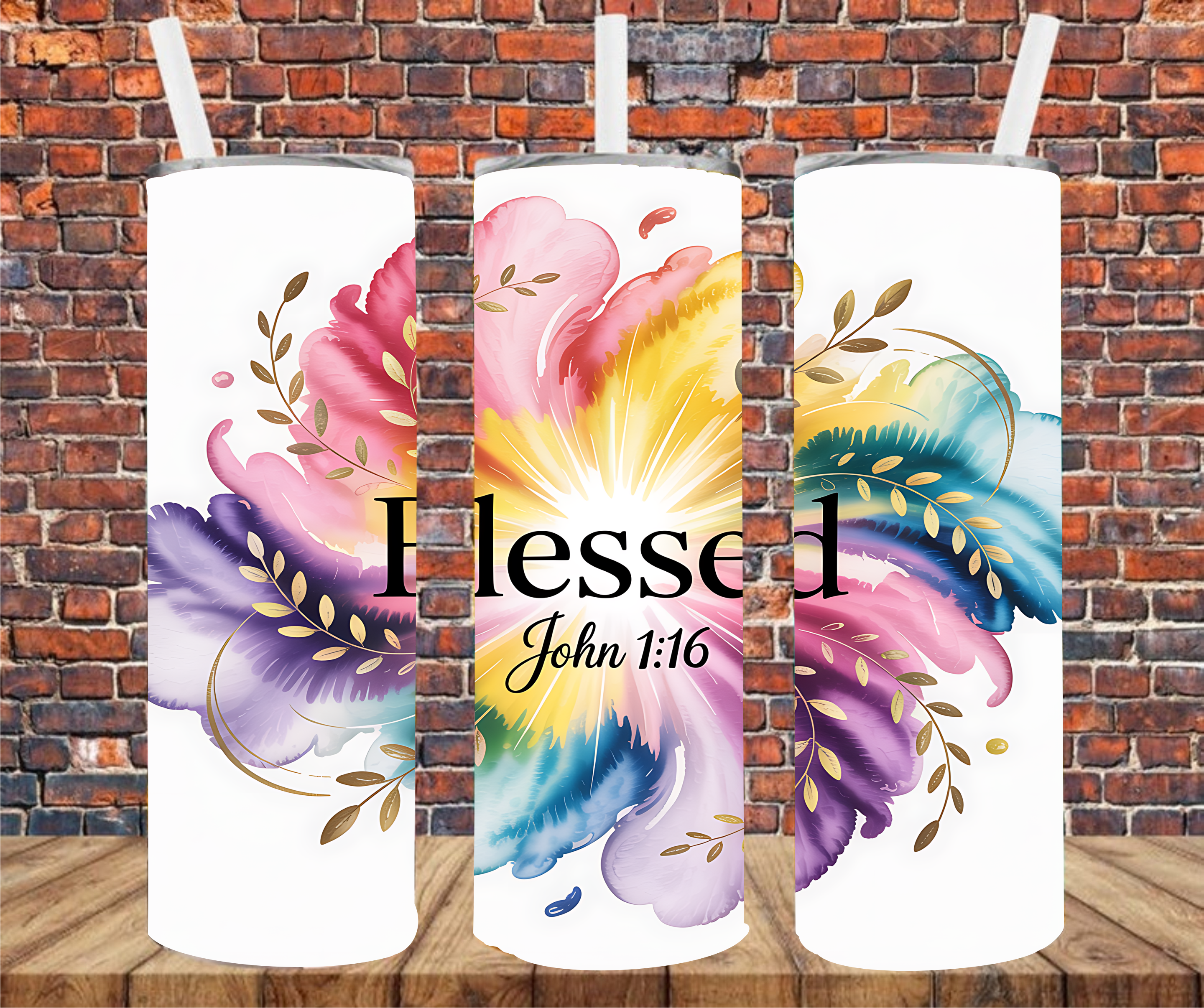 Blessed -  Tumbler Wrap - Sublimation Transfer
