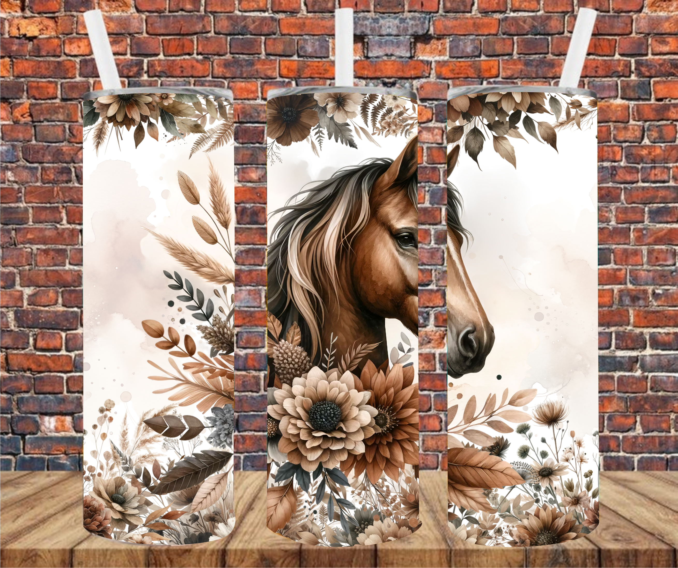 Boho Horse - Tumbler Wrap - Sublimation Transfer