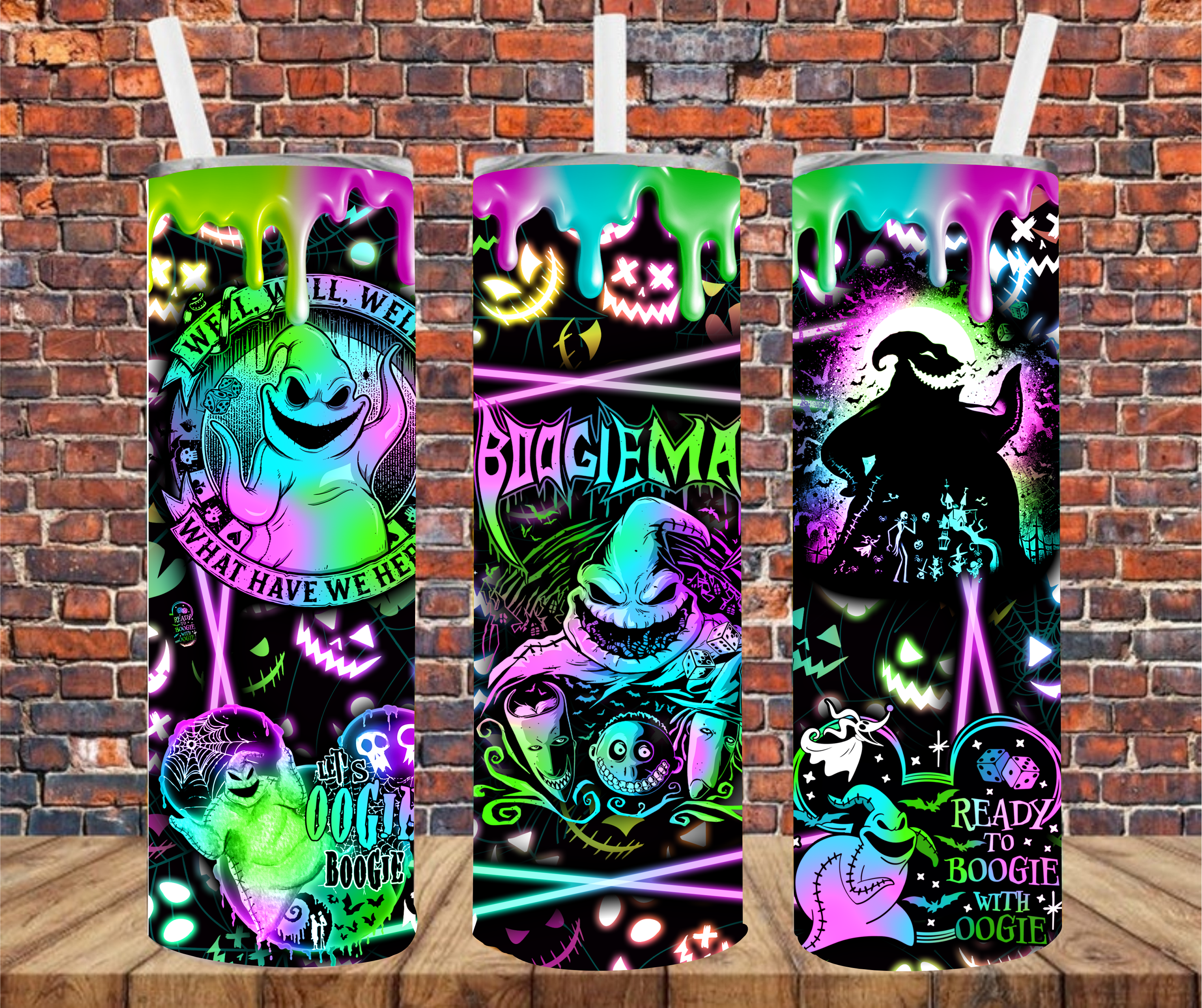Spooky Character - Tumbler Wrap - Sublimation Transfers