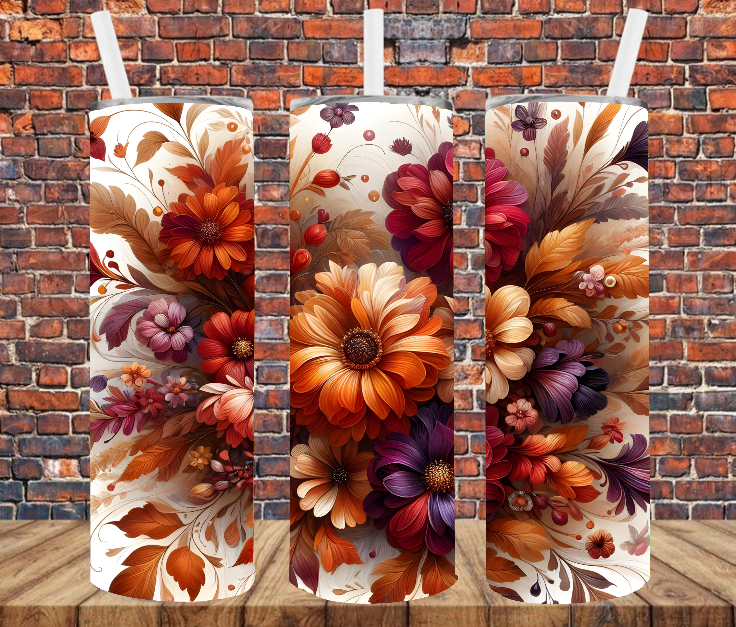 Bouquet - Tumbler Wrap - vinyl Transfers