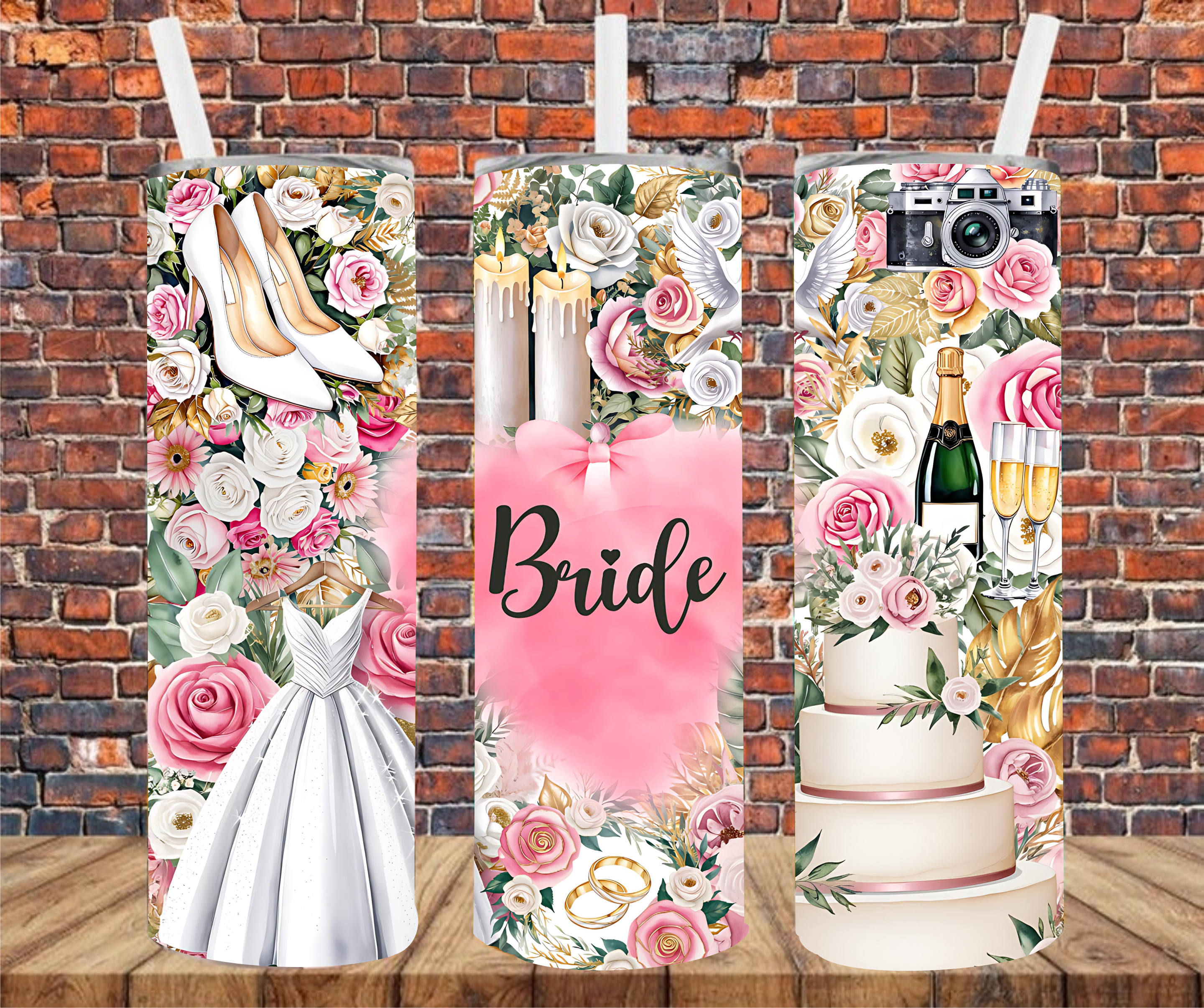 Bride - Tumbler Wrap - Sublimation Transfer