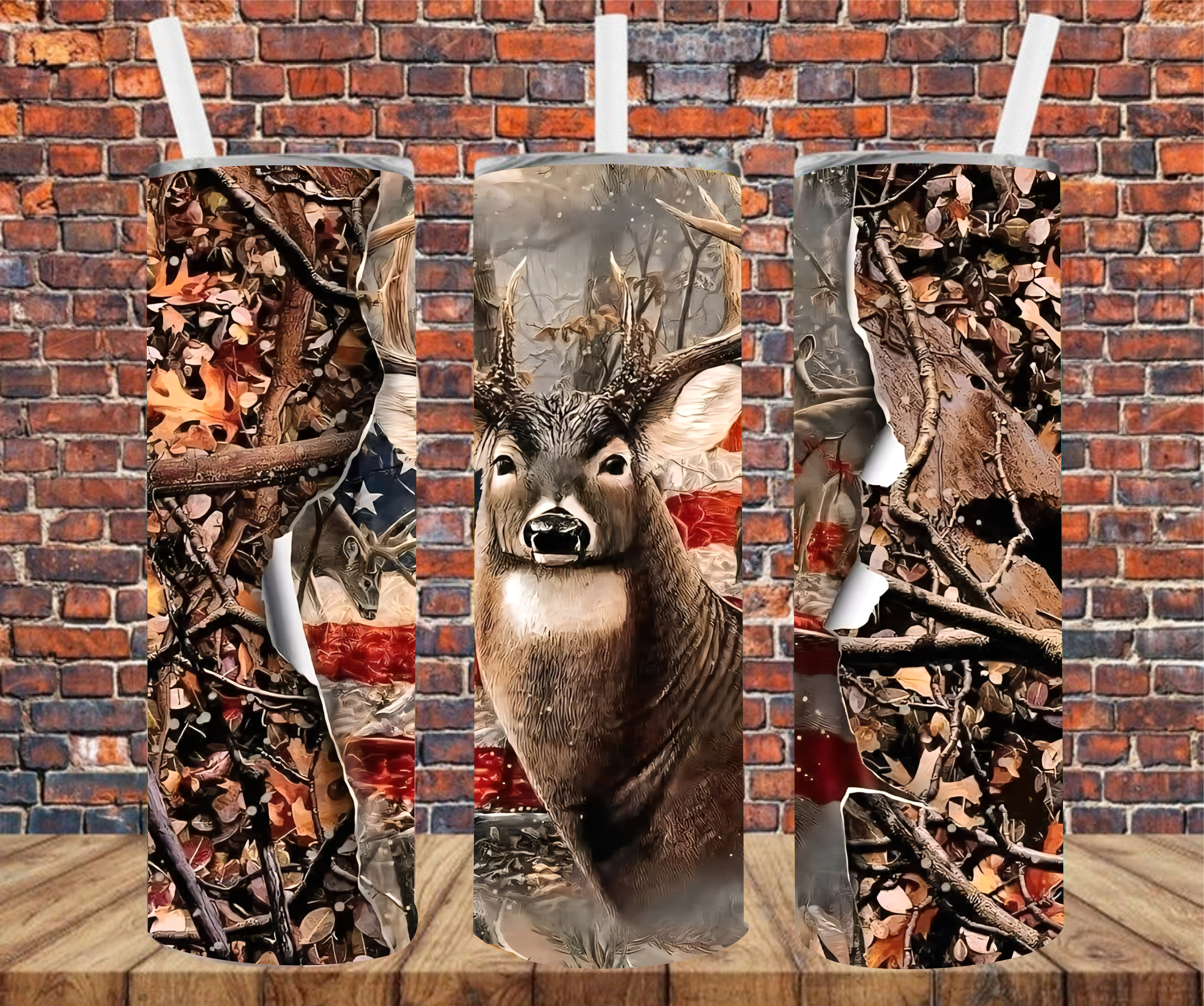 Deer Hunting - Tumbler Wrap - Sublimation Transfers