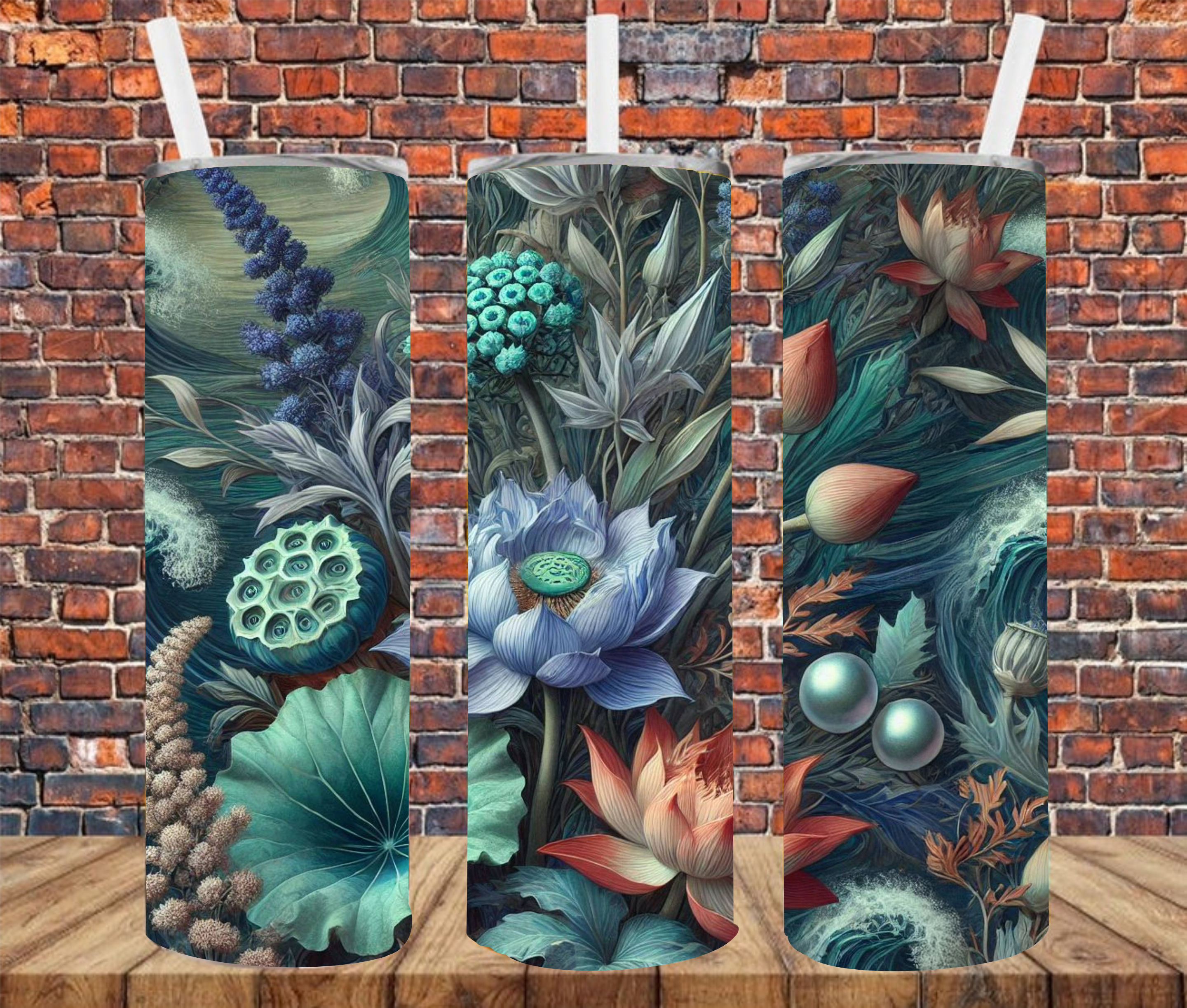 Floral - Tumbler Wrap - Sublimation Transfer