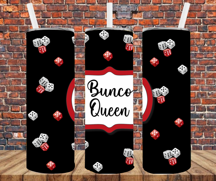 Bunco Queen - Tumbler Wrap - Sublimation Transfers