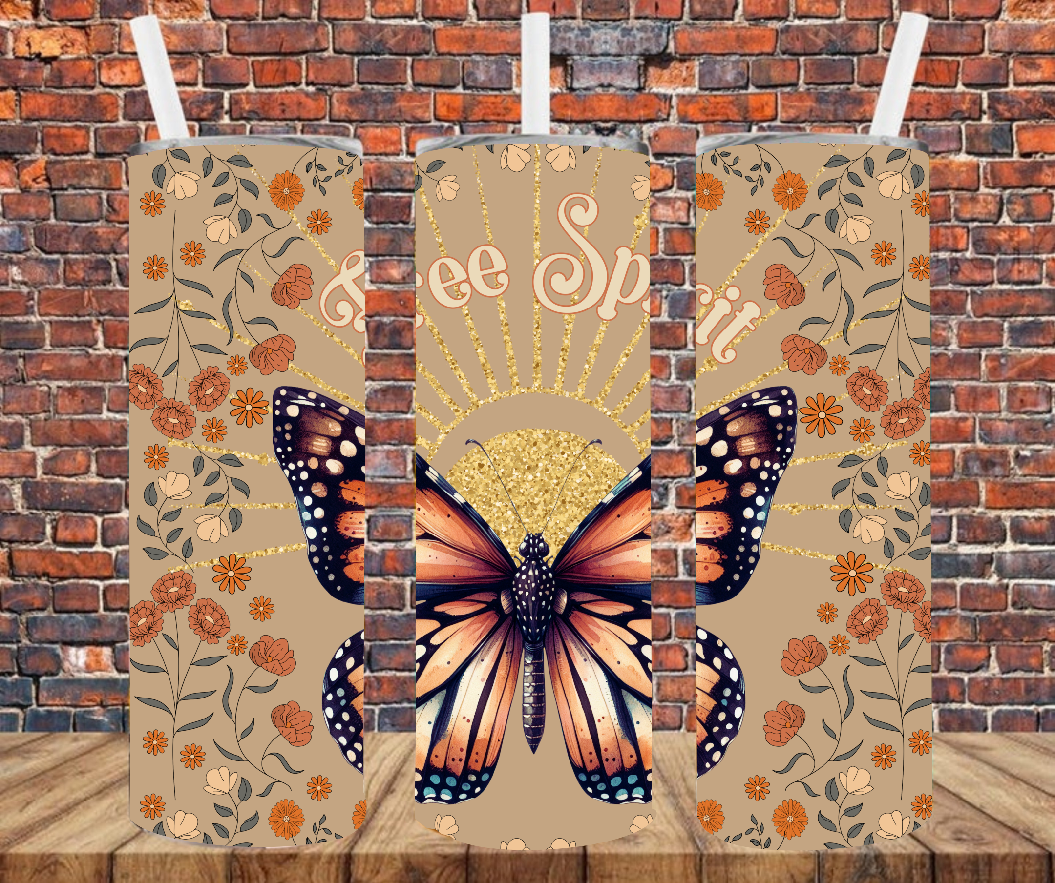 Free Spirit - Tumbler Wrap Sublimation Transfers