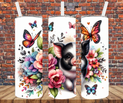 Country Piggy - Tumbler Wrap - Sublimation Transfers