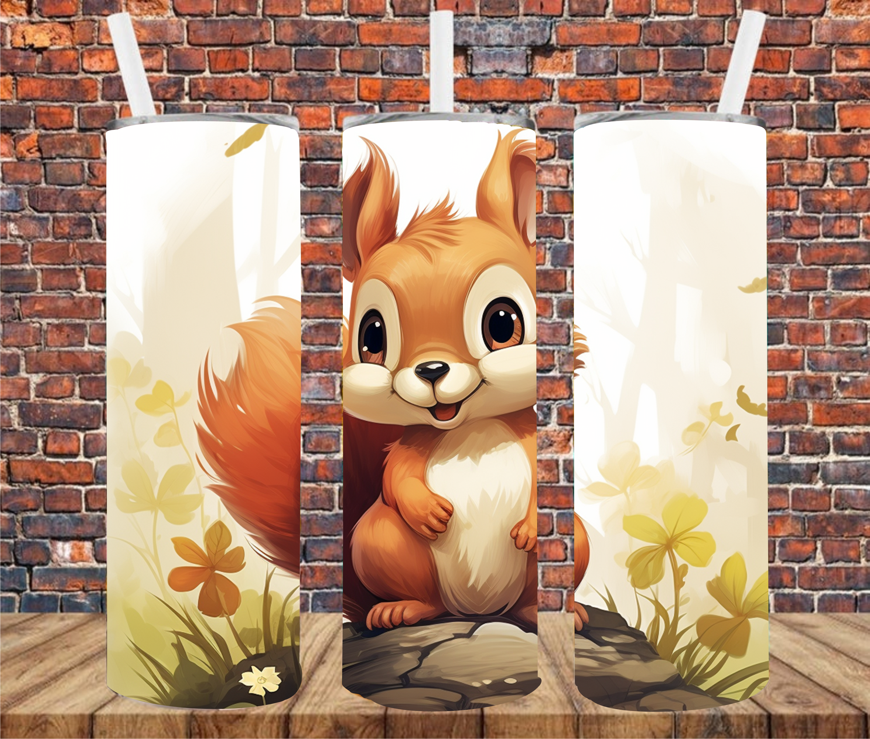 Cute Squirrel - Sublimation Tumbler Wrap