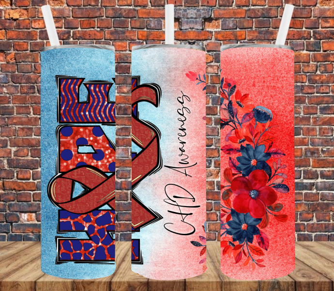 CHD Awareness - Tumbler Wrap Sublimation Transfers