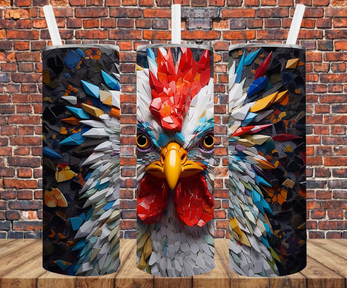 Chicken - Tumbler Wrap - Sublimation Transfers