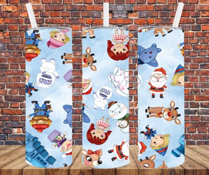 Christmas Character - Tumbler Wrap - Sublimation Transfers