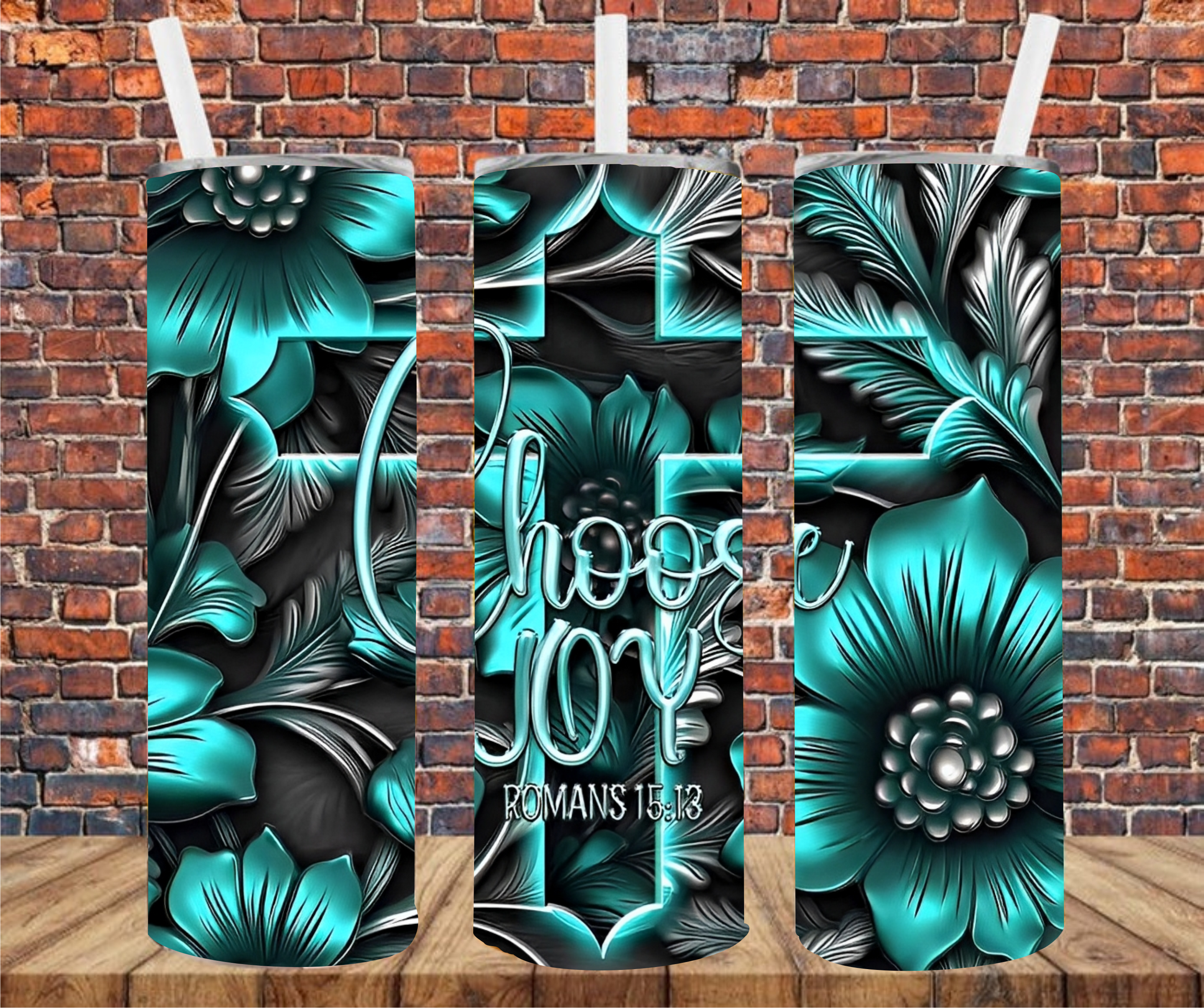 Choose Joy - Tumbler Wrap - Sublimation Transfer