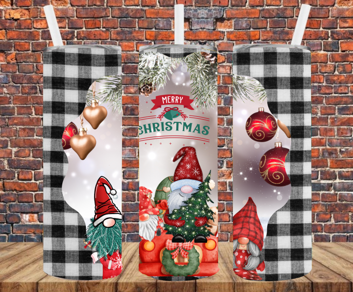 Merry Christmas Gnomes - Tumbler Wrap - Sublimation Transfers