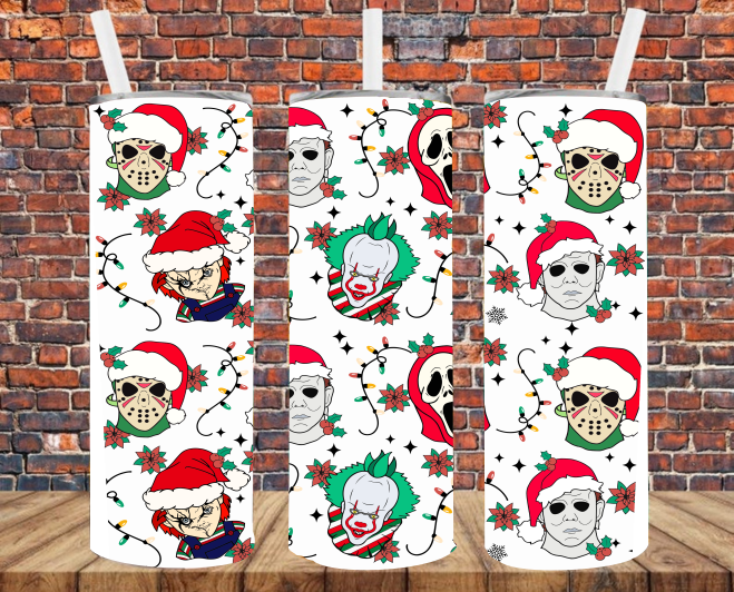 Christmas Horror - Tumbler Wrap - Sublimation Transfers