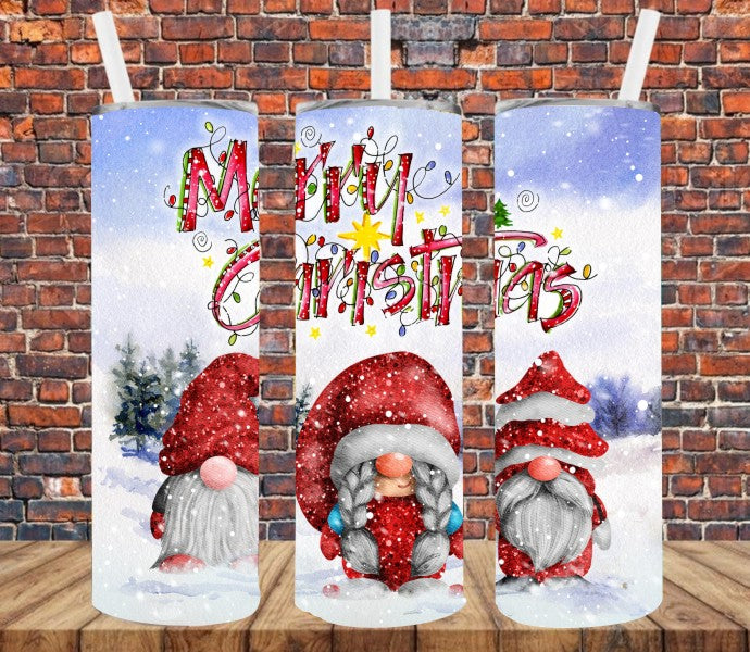 Christmas Gnomes - Tumbler Wrap Sublimation Transfers