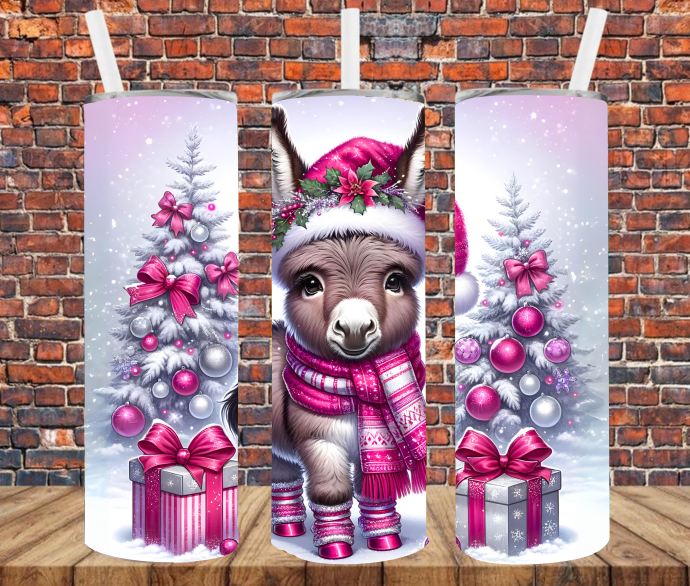 Christmas Donkey - Tumbler Wrap - Sublimation Transfers