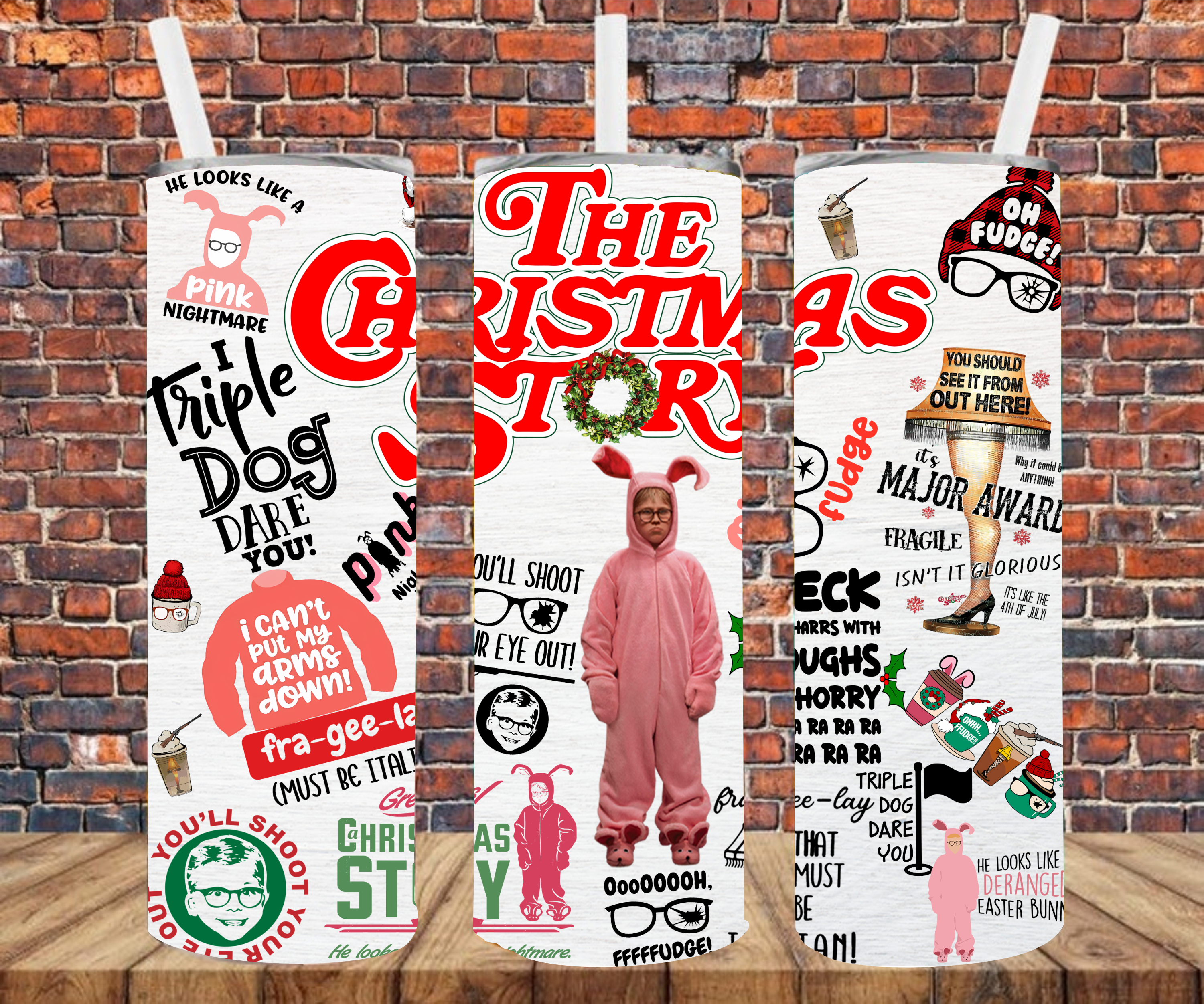 Christmas Movie - Tumbler Wrap - Sublimation Transfers