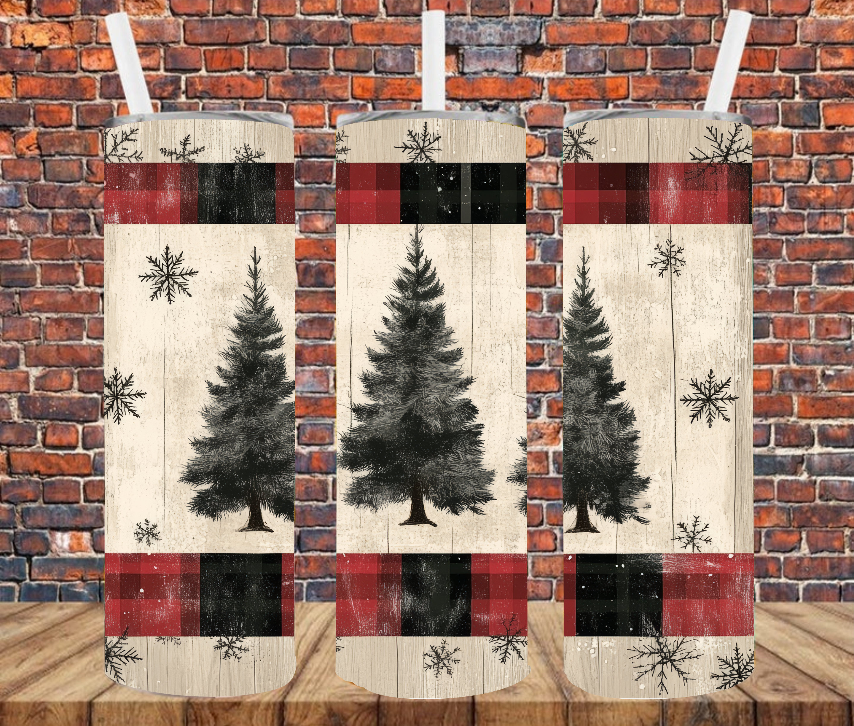 Christmas Trees - Tumbler Wrap - Sublimation Transfer