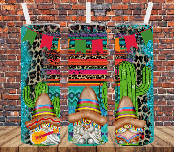 Fiesta Gnomes - Tumbler Wrap Sublimation Transfers