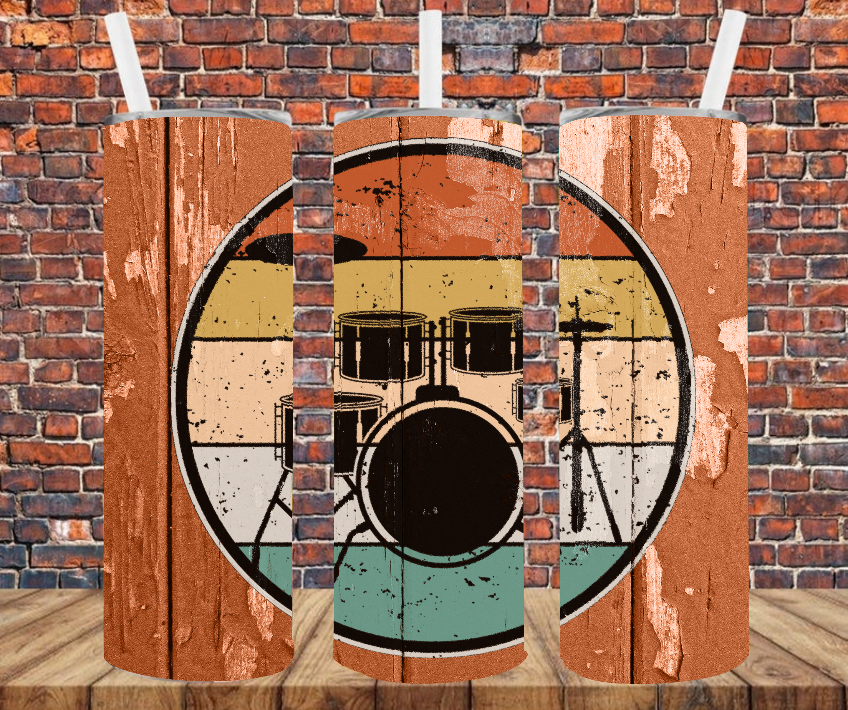 Drums - Sublimation Tumbler Wrap