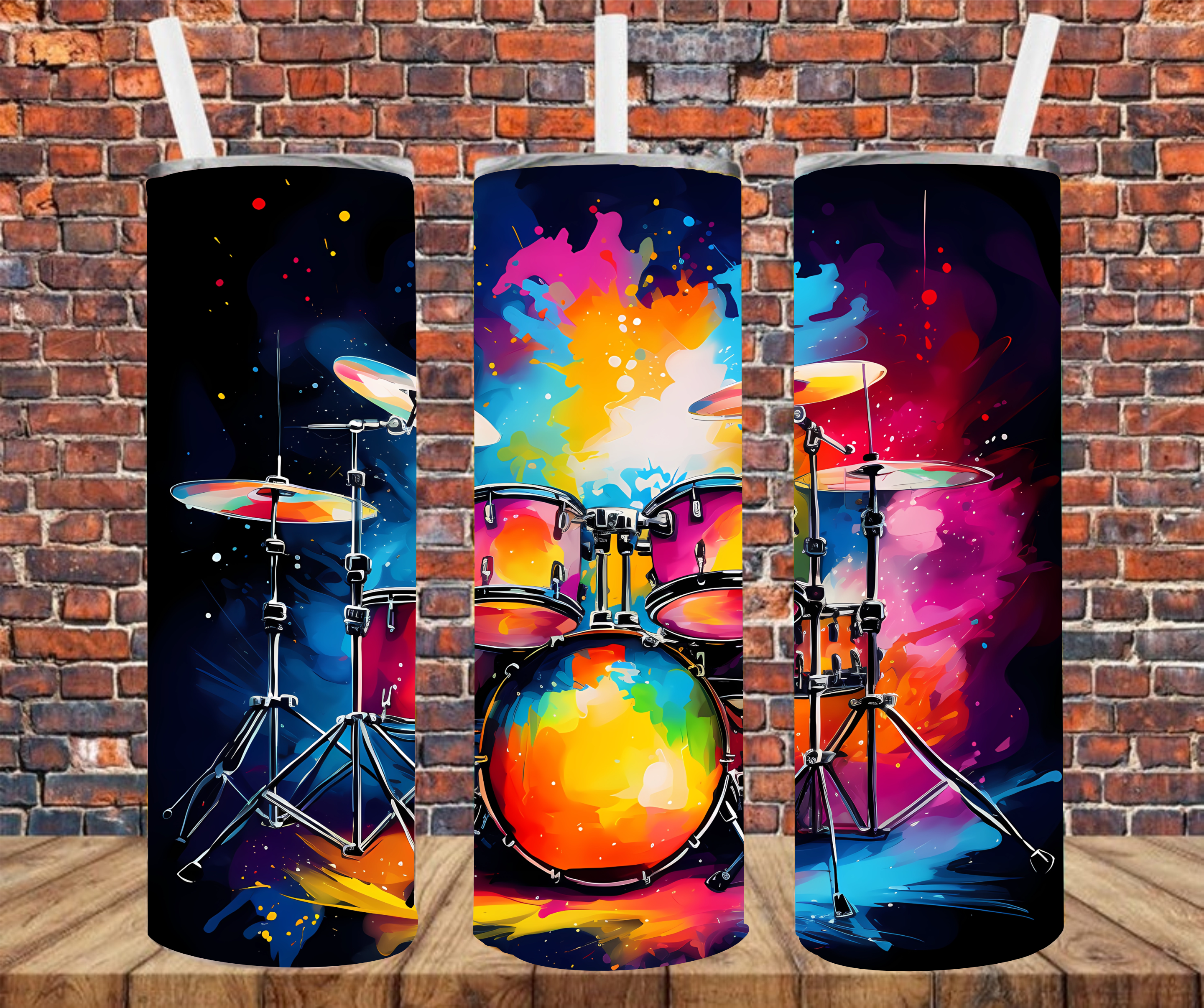 Drums - Sublimation Tumbler Wrap