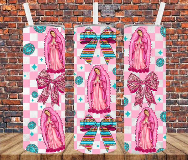 Lady Guadalupe Mother Mary - Tumbler Wrap - Sublimation Transfer