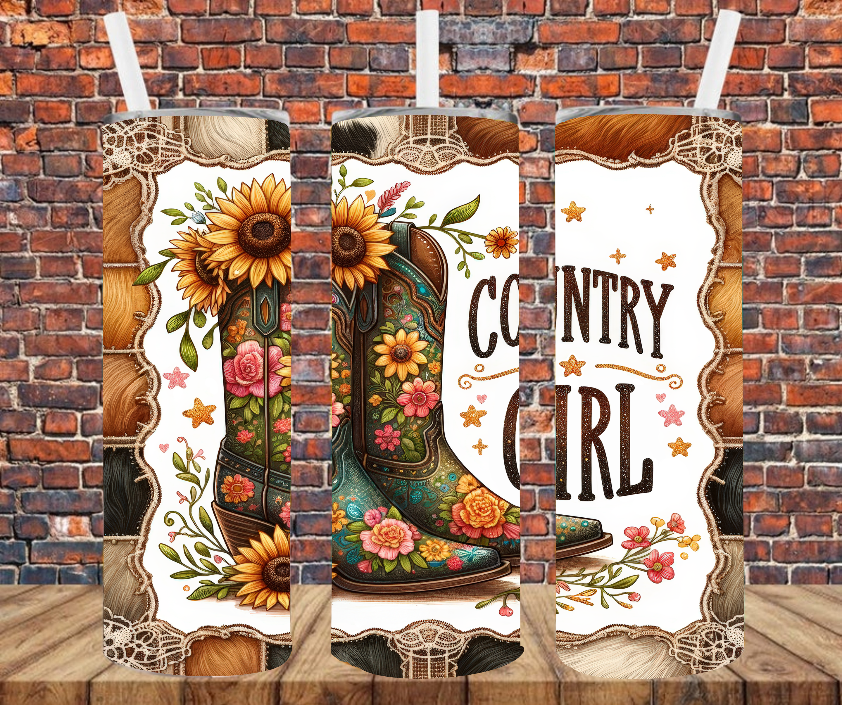 Country Girl - Tumbler Wrap - Sublimation Transfer