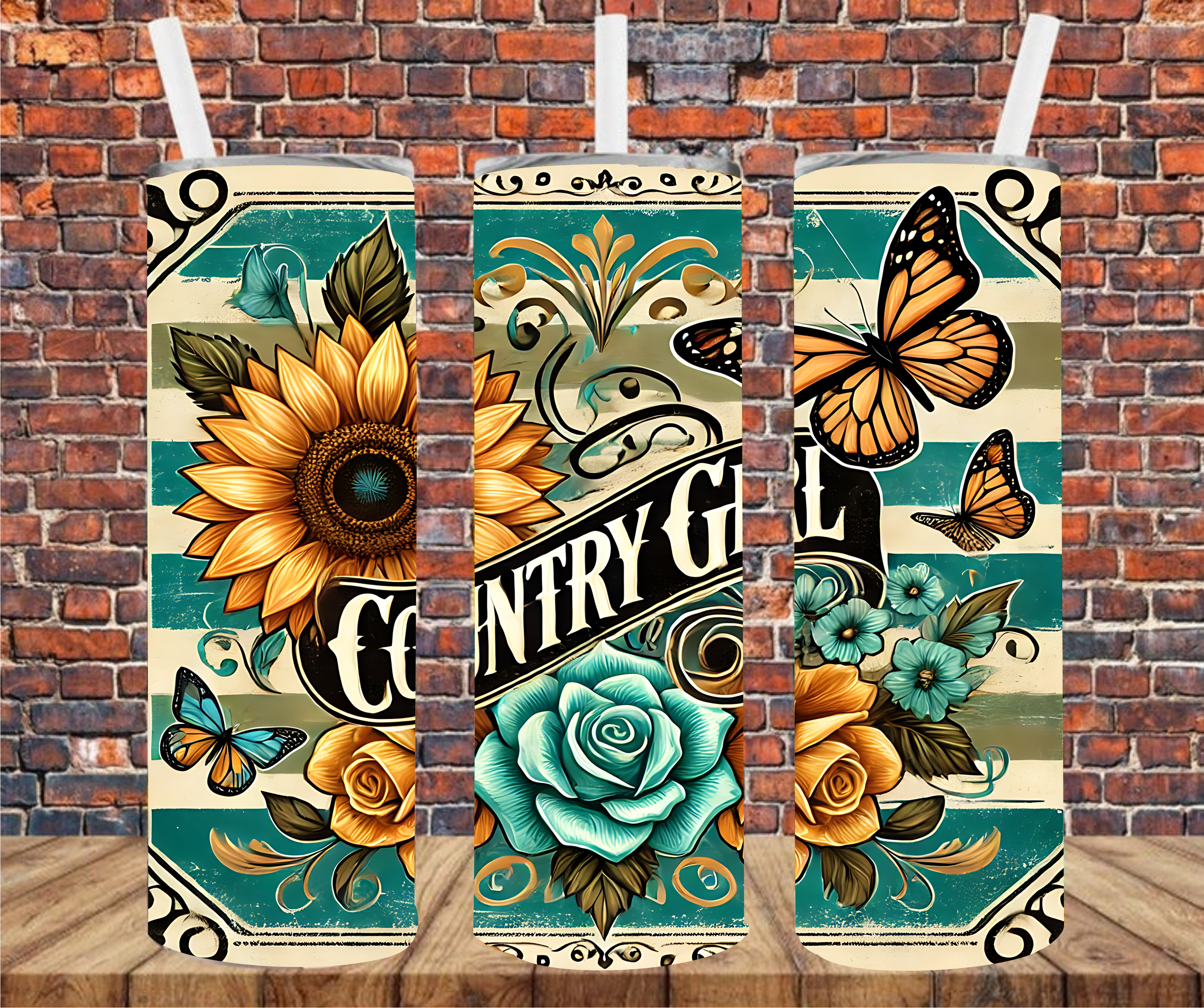 Country Girl - Tumbler Wrap - Vinyl Transfer