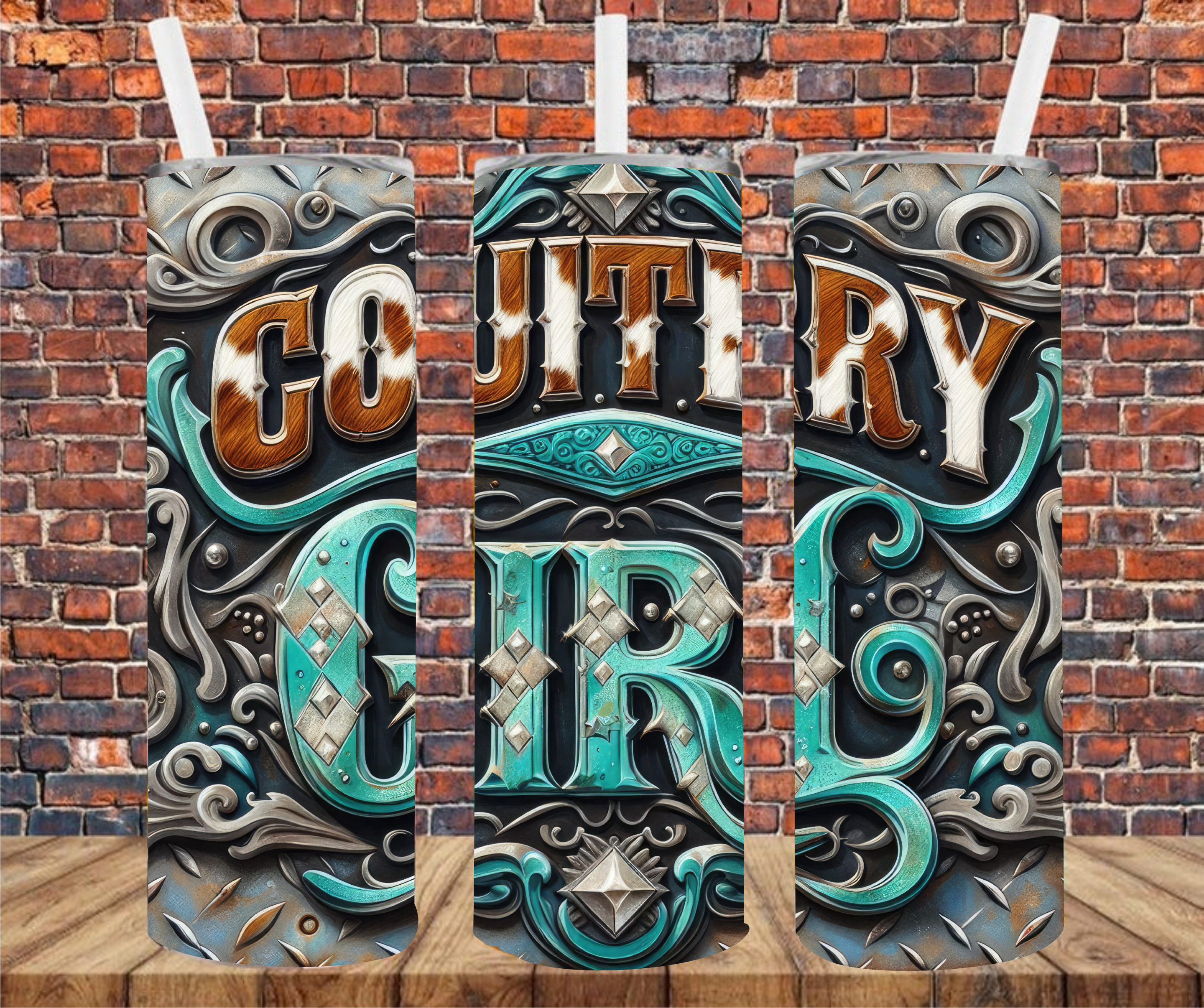 Country Girl -  Tumbler Wrap - Sublimation Transfer