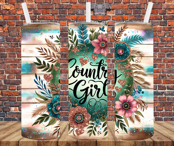 Country Girl - Tumbler Wrap - Sublimation Transfers