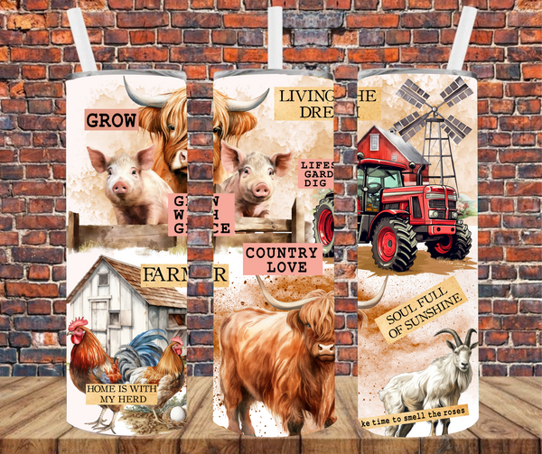 Country Quotes - Tumbler Wrap - Sublimation Transfers