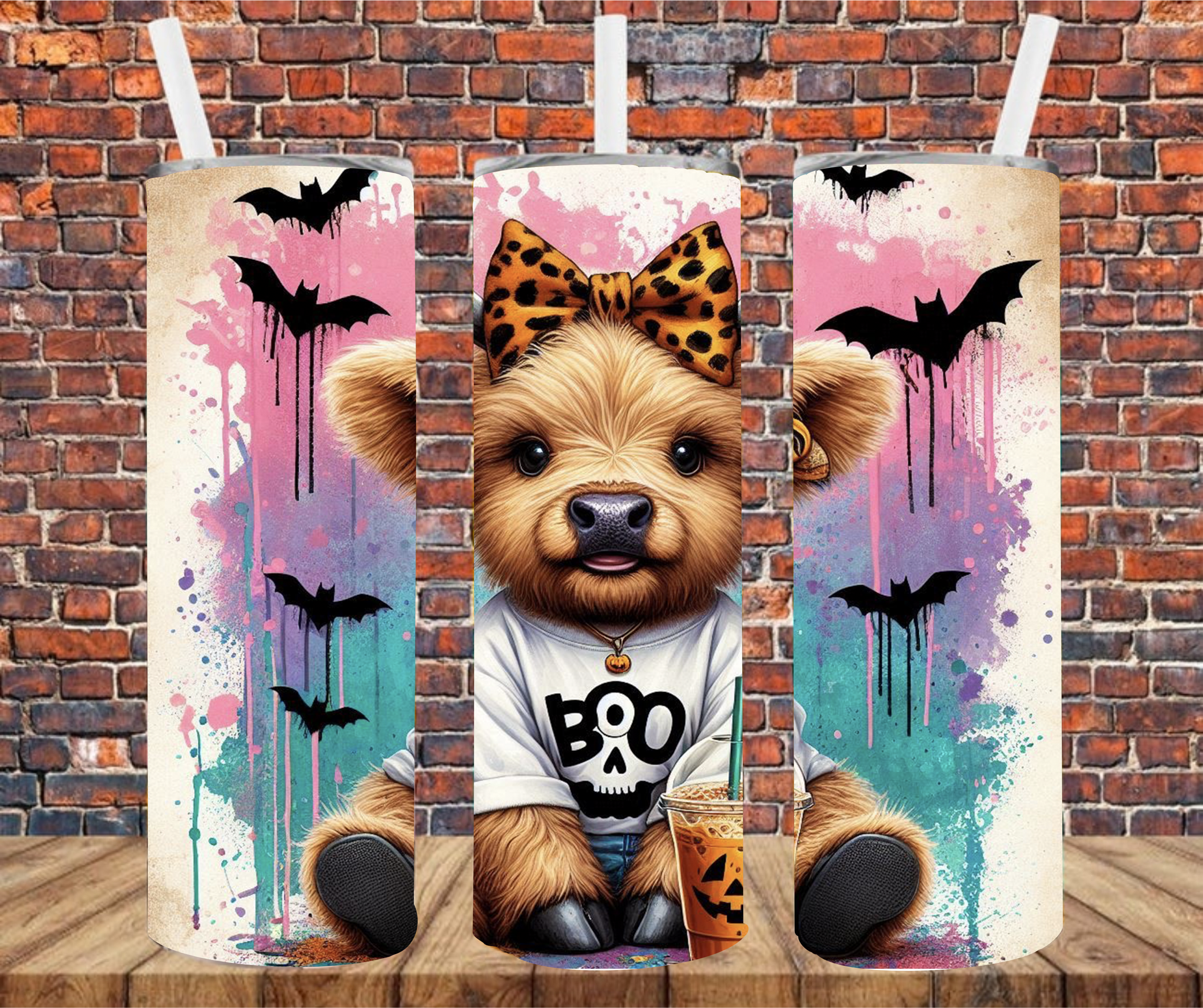 Boo Cow - Tumbler Wrap - Sublimation Transfer