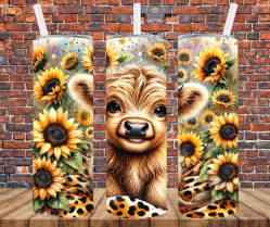 Country Cow - Tumbler Wrap - Sublimation Transfers