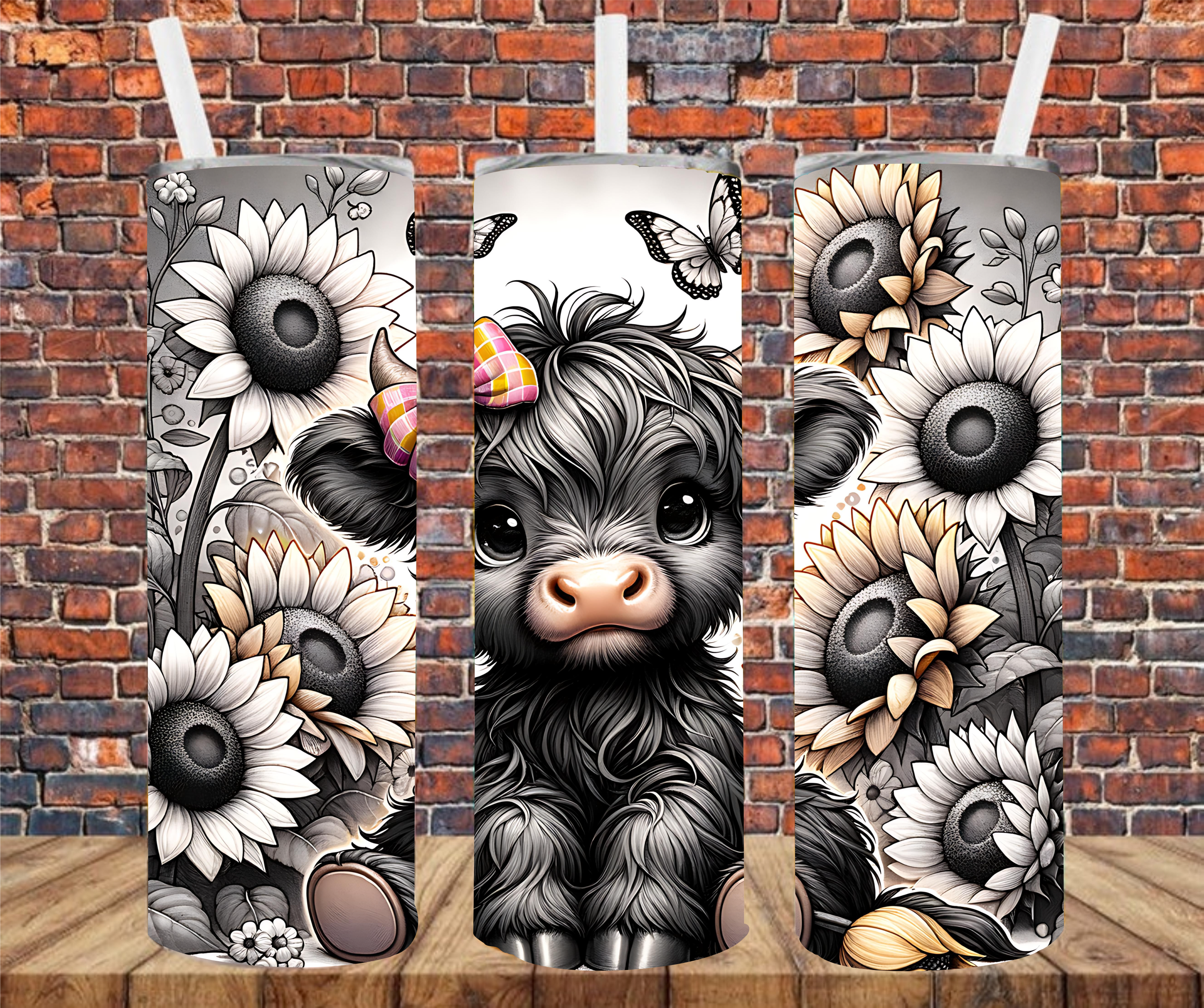 Country Cow - Tumbler Wrap - Sublimation Transfer