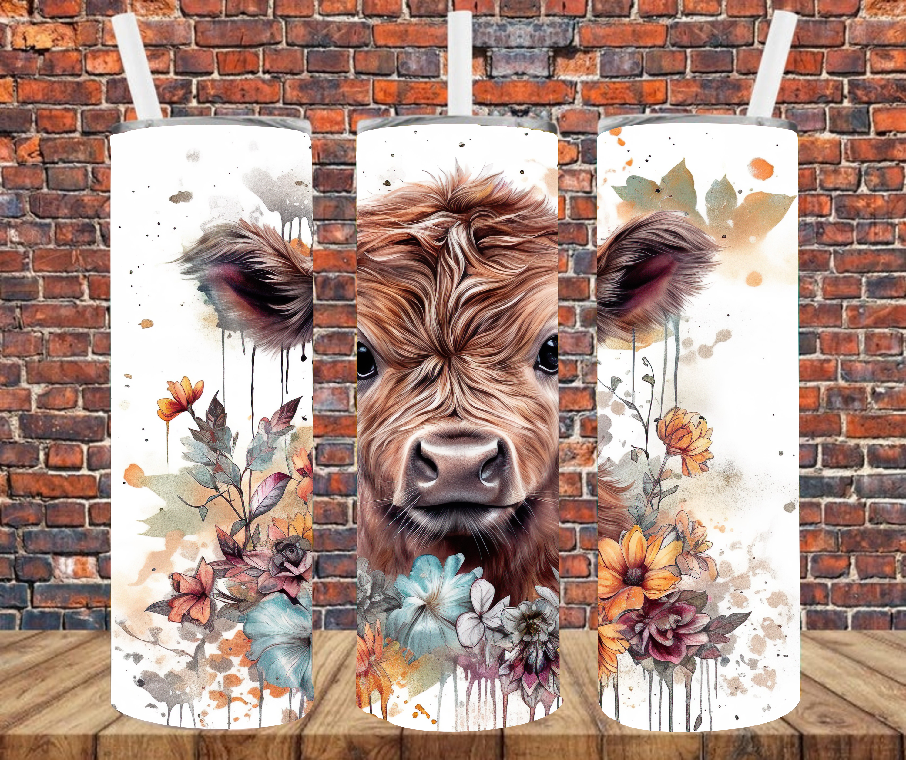 Country Cow - Tumbler Wrap - Sublimation Transfers