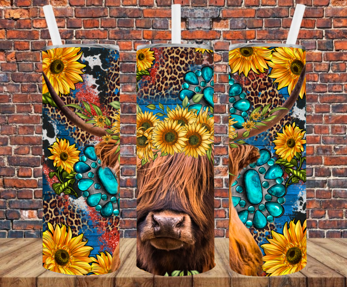 Country Cow - Tumbler Wrap - Sublimation Transfers