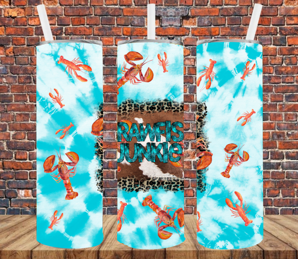 Crawfish Junkie - Tumbler Wrap Sublimation Transfers
