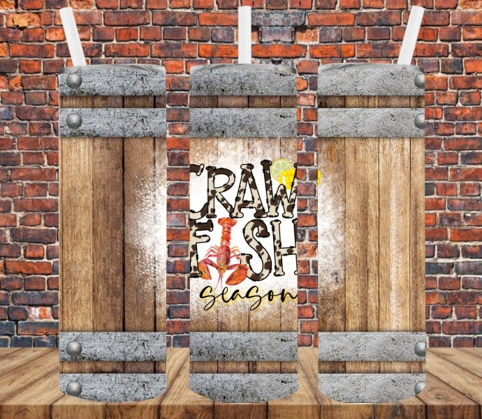 Crawfish Season - Tumbler Wrap Sublimation Transfers
