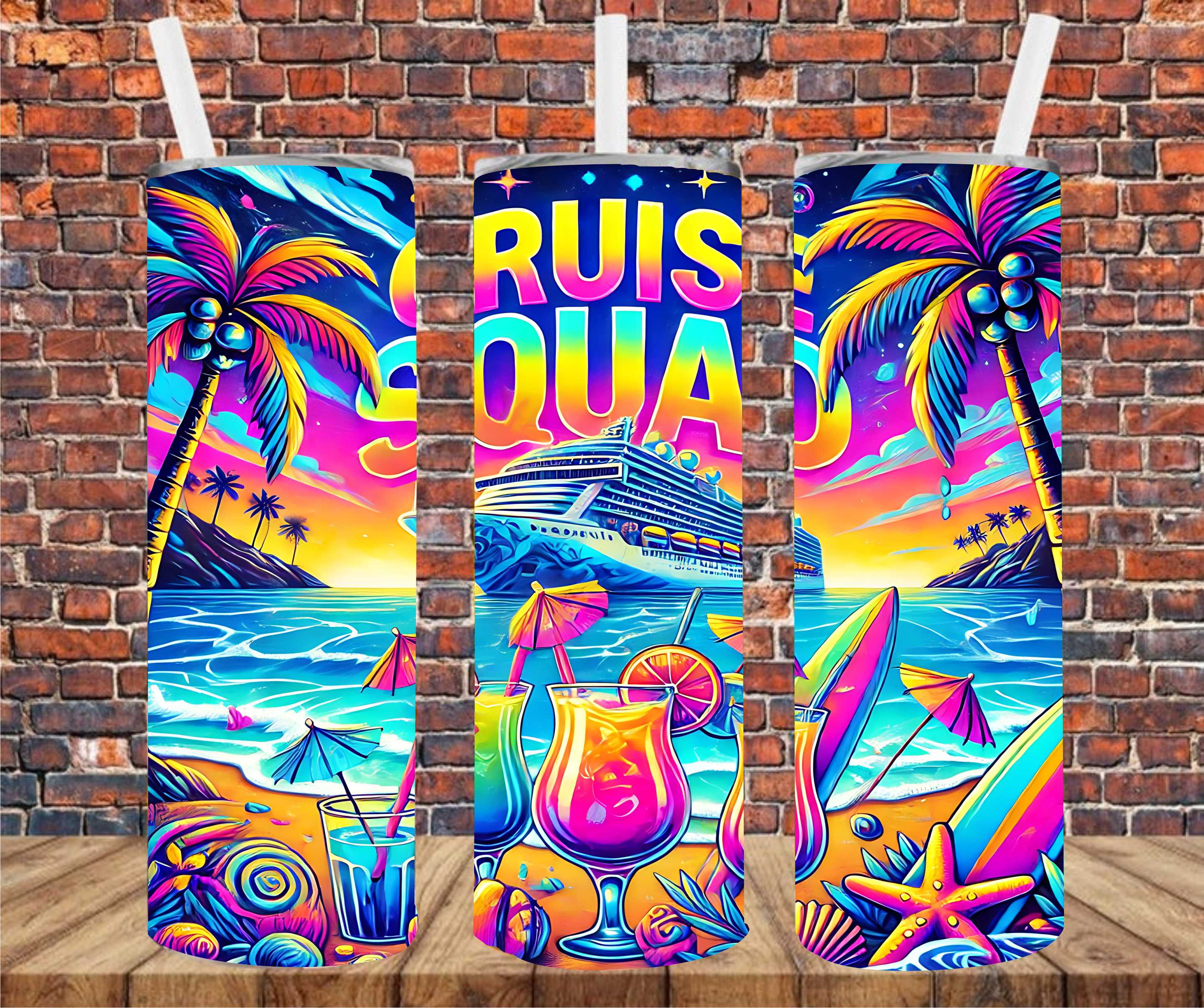 Cruise Squad - Tumbler Wrap - Sublimation Transfer