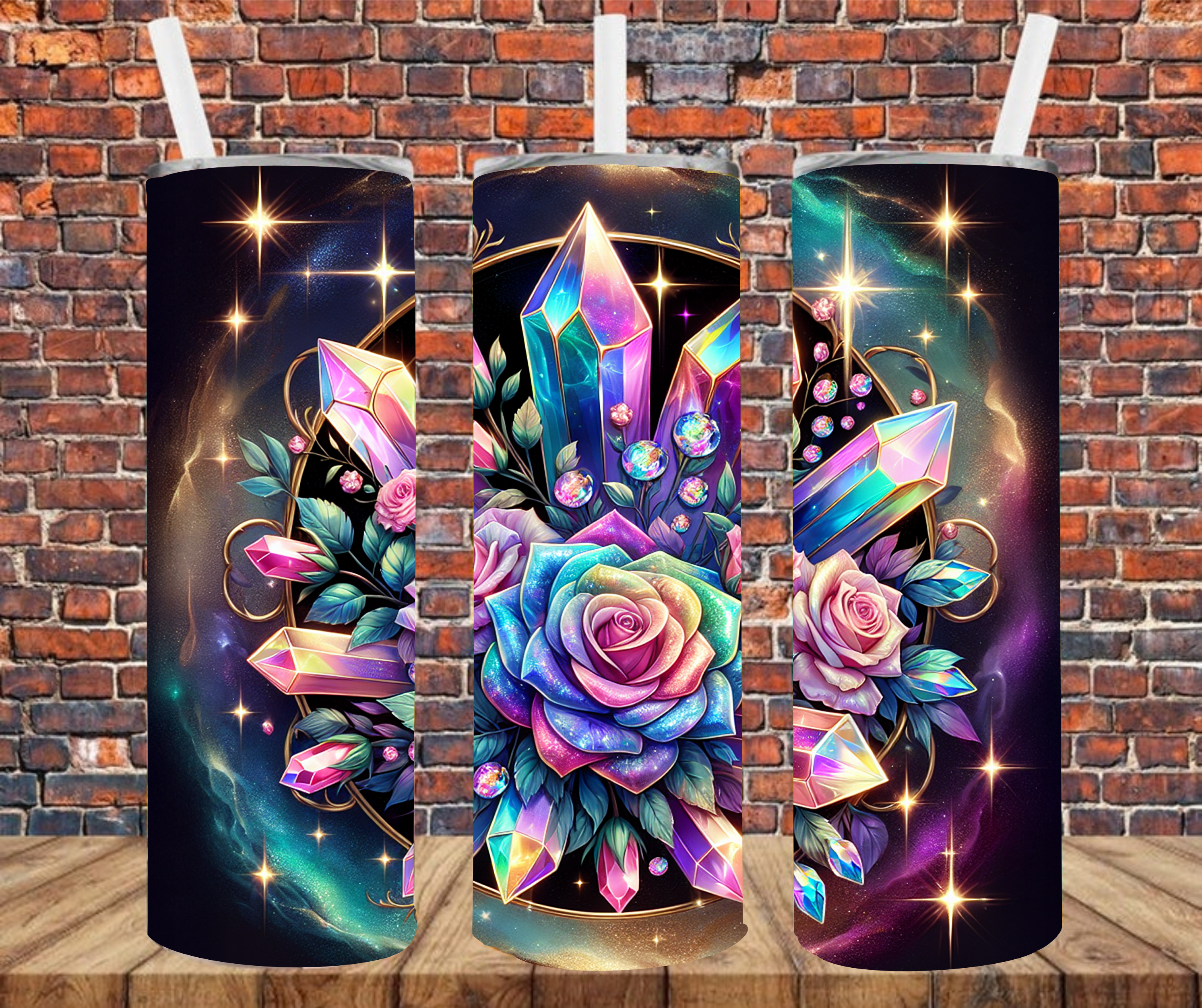 Crystal Cluster - Tumbler Wrap - Sublimation Transfers